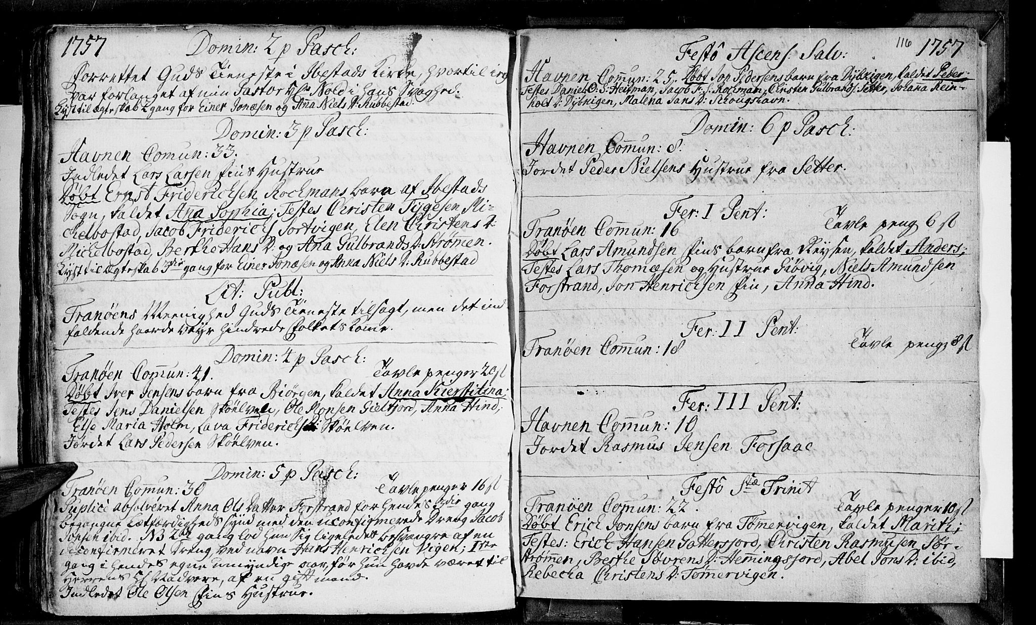 Ibestad sokneprestembete, SATØ/S-0077/H/Ha/Haa/L0001kirke: Parish register (official) no. 1, 1744-1757, p. 116