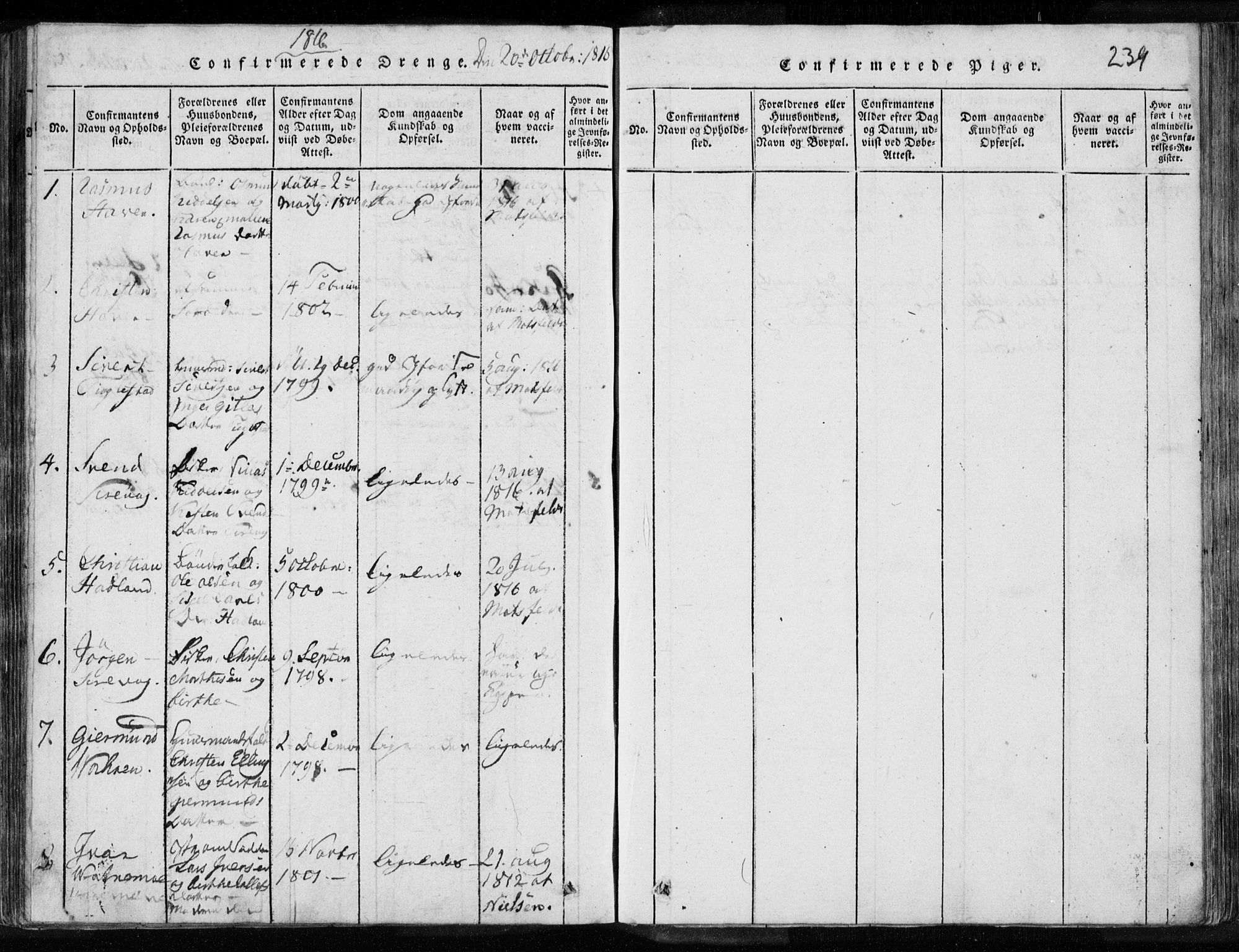 Eigersund sokneprestkontor, AV/SAST-A-101807/S08/L0008: Parish register (official) no. A 8, 1816-1847, p. 239