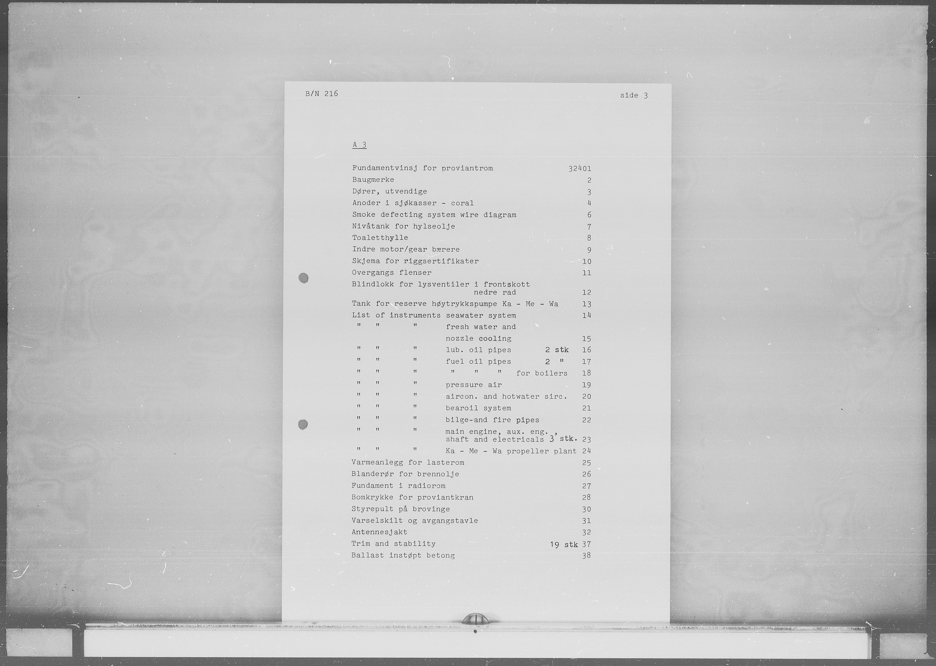 Kristiansand Mekaniske Verksted, SAK/D/0612/G/Ga/L0007: 36 mm mikrofilmruller, reprofoto av skipstegninger, byggenr. 211-222, p. 5
