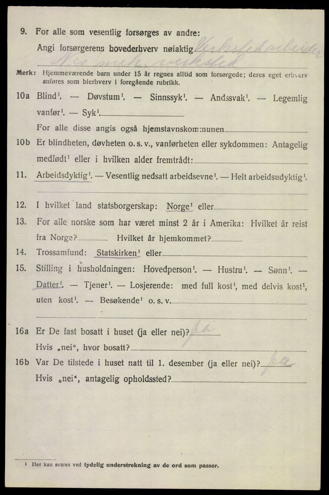SAKO, 1920 census for Sem, 1920, p. 12964