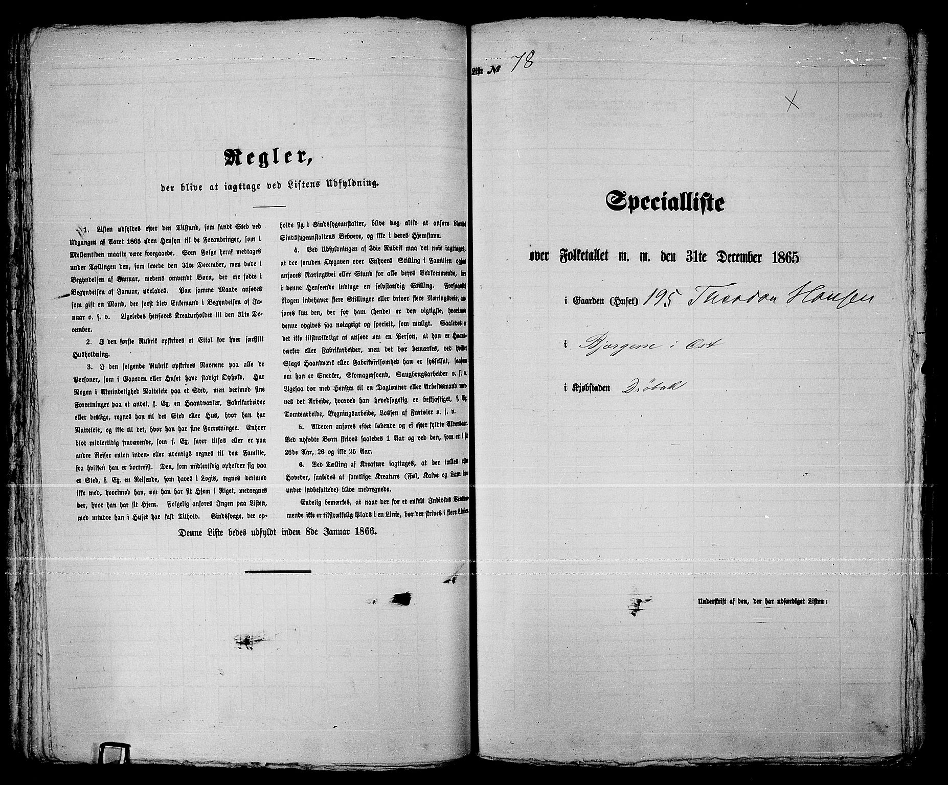 RA, 1865 census for Drøbak/Drøbak, 1865, p. 160