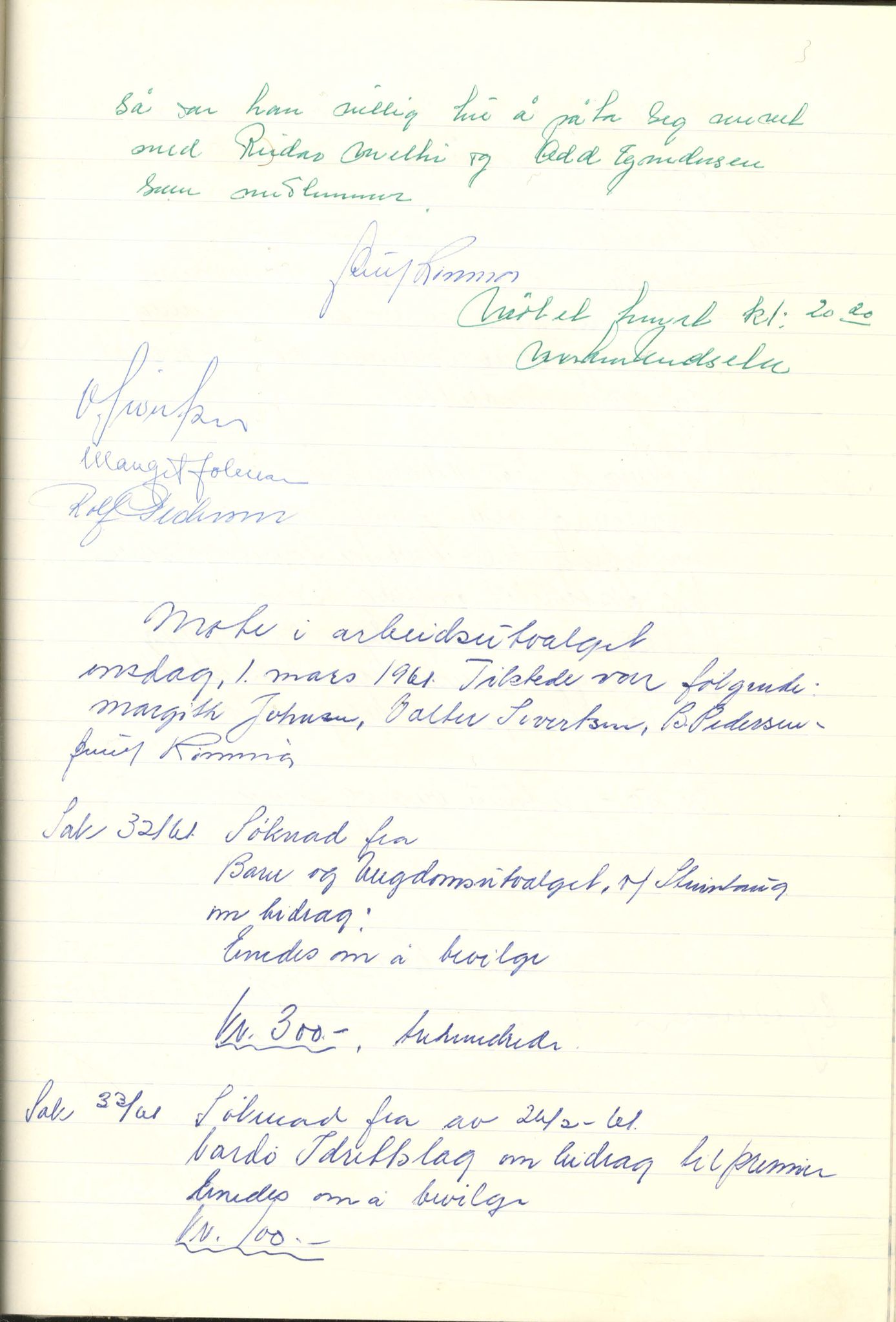 Aust-Finnmark Idrettskrets , FMFB/A-1041/A/L0005: Møteprotokoll for styre, ting og arbeidsutvalg, 1958-1963, p. 132