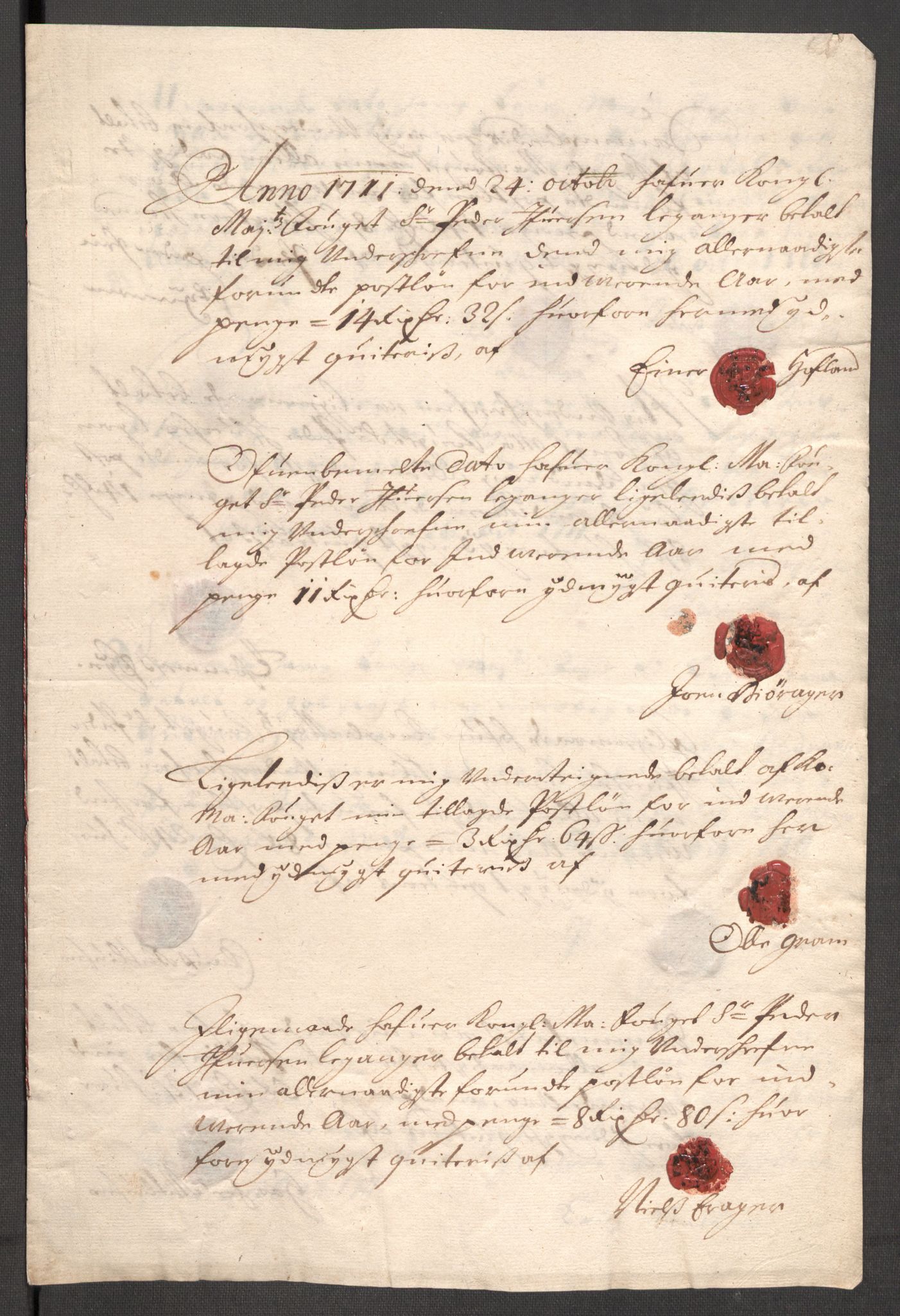 Rentekammeret inntil 1814, Reviderte regnskaper, Fogderegnskap, AV/RA-EA-4092/R52/L3317: Fogderegnskap Sogn, 1711, p. 229