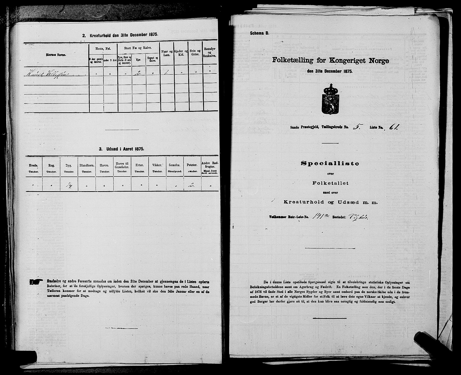 SAKO, 1875 census for 0822P Sauherad, 1875, p. 674