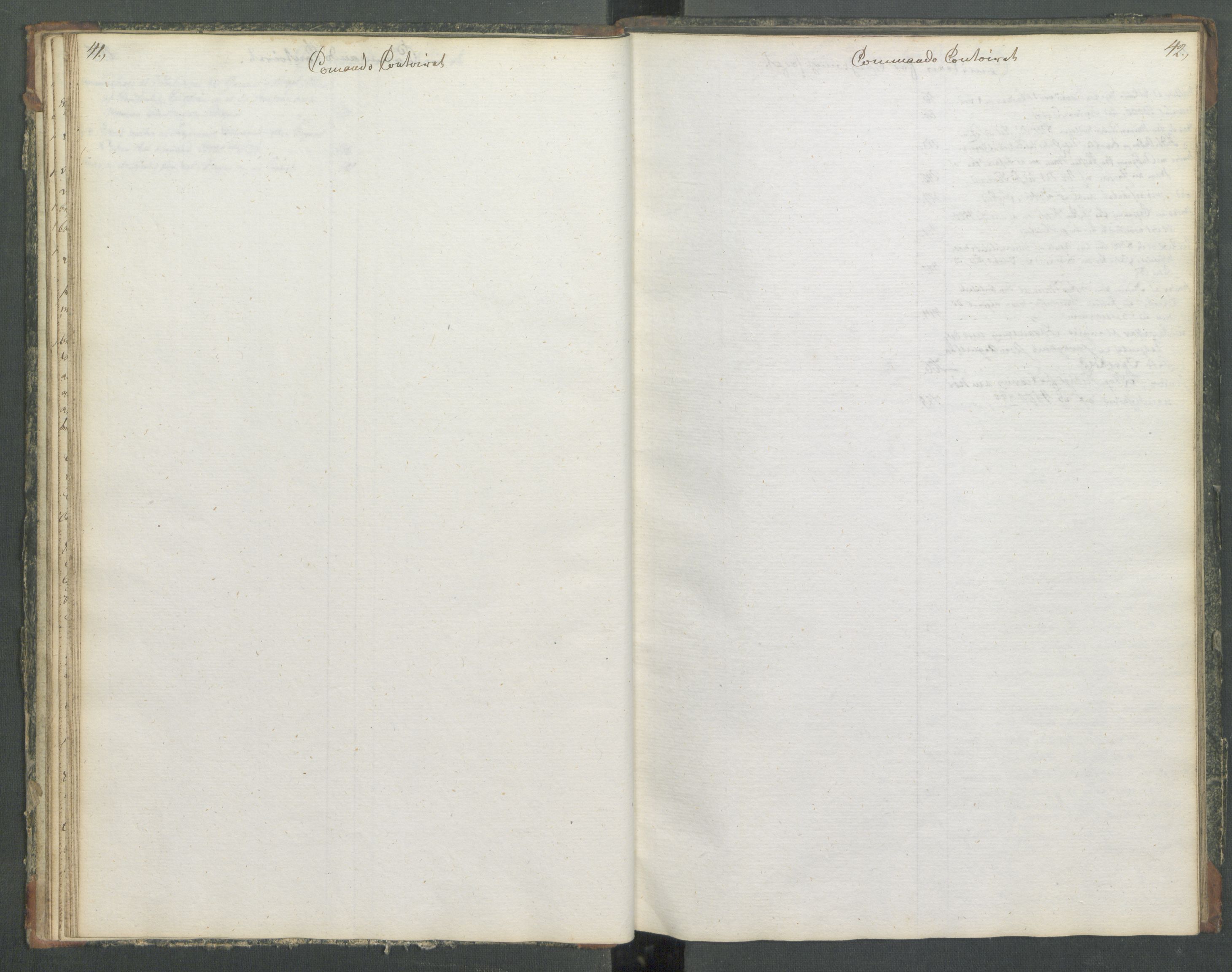 Departementene i 1814, RA/S-3899/Fa/L0014: Bokholderkontoret - Register til journalen, 1814-1815, p. 41-42