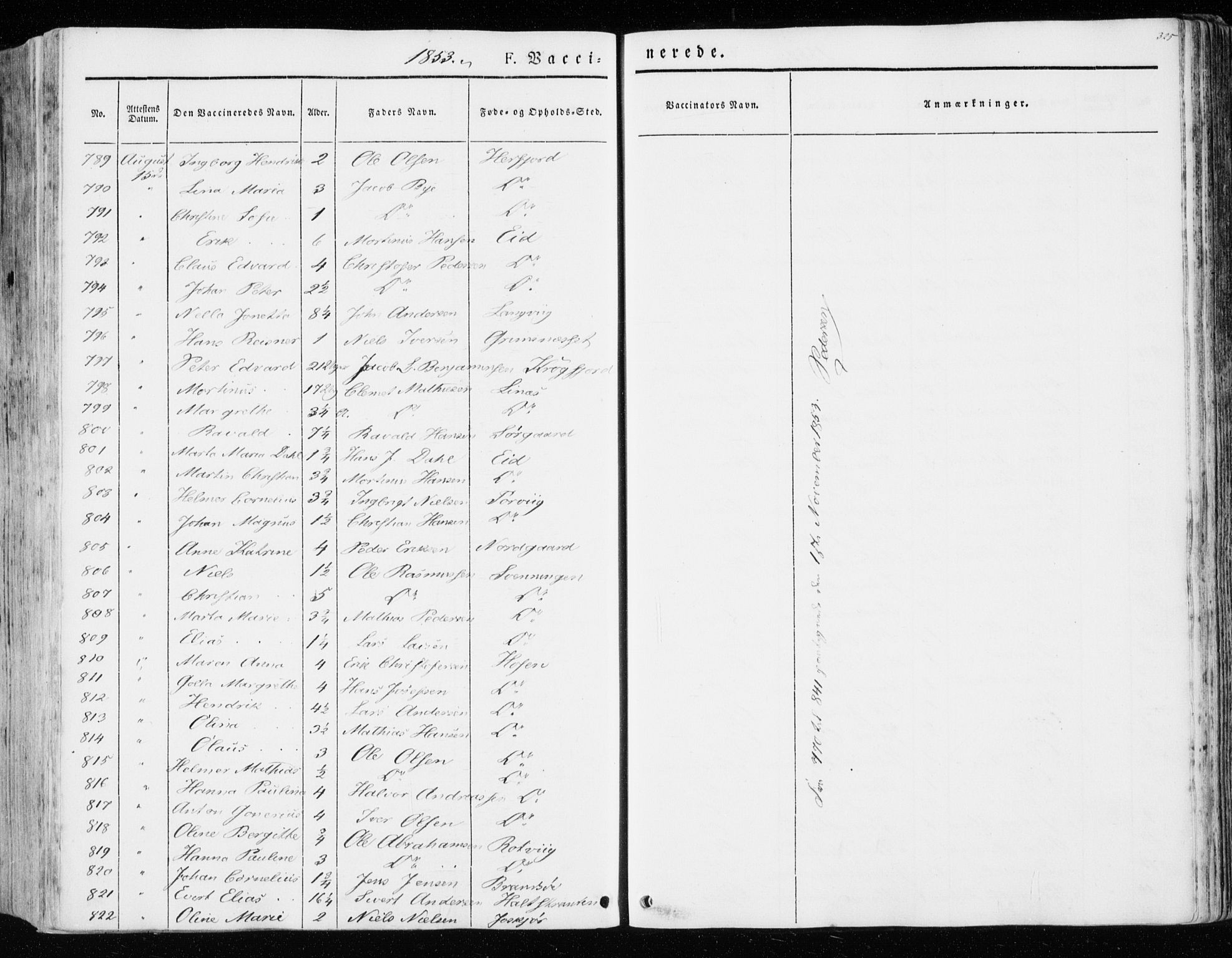 Ministerialprotokoller, klokkerbøker og fødselsregistre - Sør-Trøndelag, SAT/A-1456/657/L0704: Parish register (official) no. 657A05, 1846-1857, p. 325
