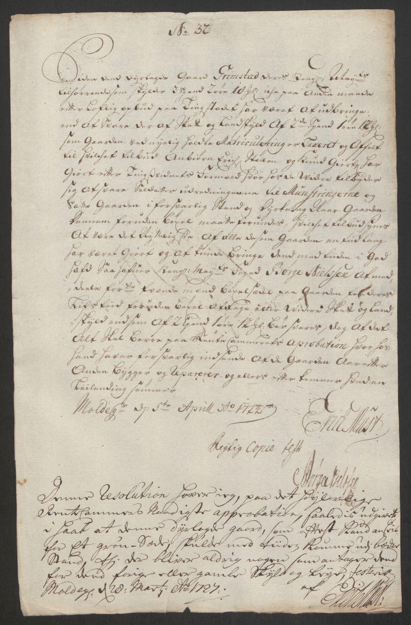 Rentekammeret inntil 1814, Reviderte regnskaper, Fogderegnskap, AV/RA-EA-4092/R56/L3759: Fogderegnskap Nordmøre, 1726, p. 222