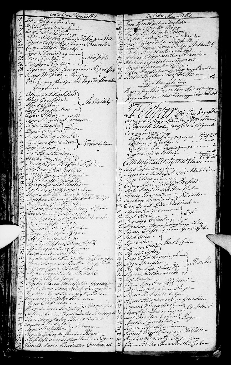 Bamble kirkebøker, AV/SAKO-A-253/G/Ga/L0004: Parish register (copy) no. I 4, 1808-1814