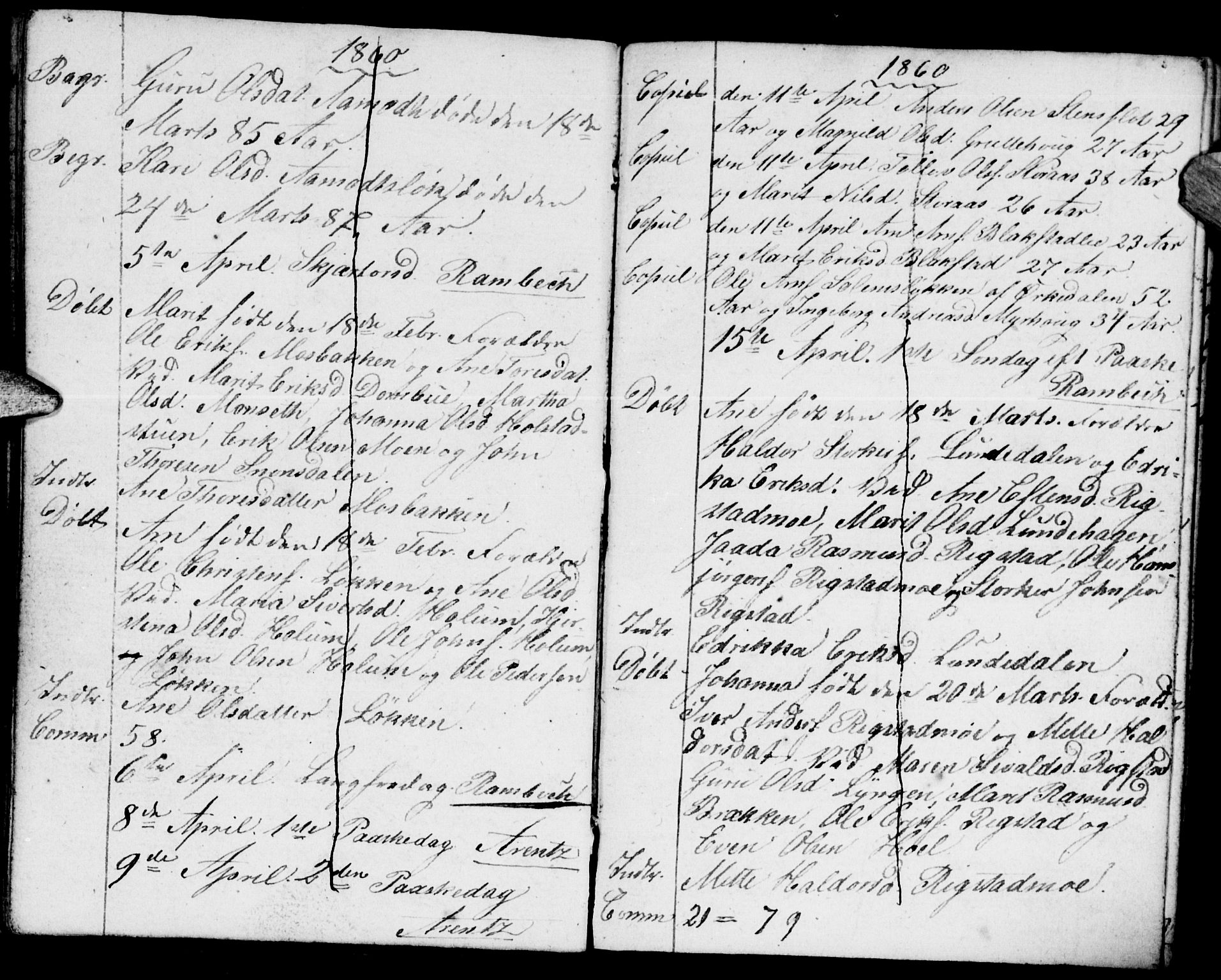 Meldal sokneprestkontor, AV/SAT-A-1123/1/I/I1/I1f/L0008: Parish register draft no. 672I1F, 1827-1866