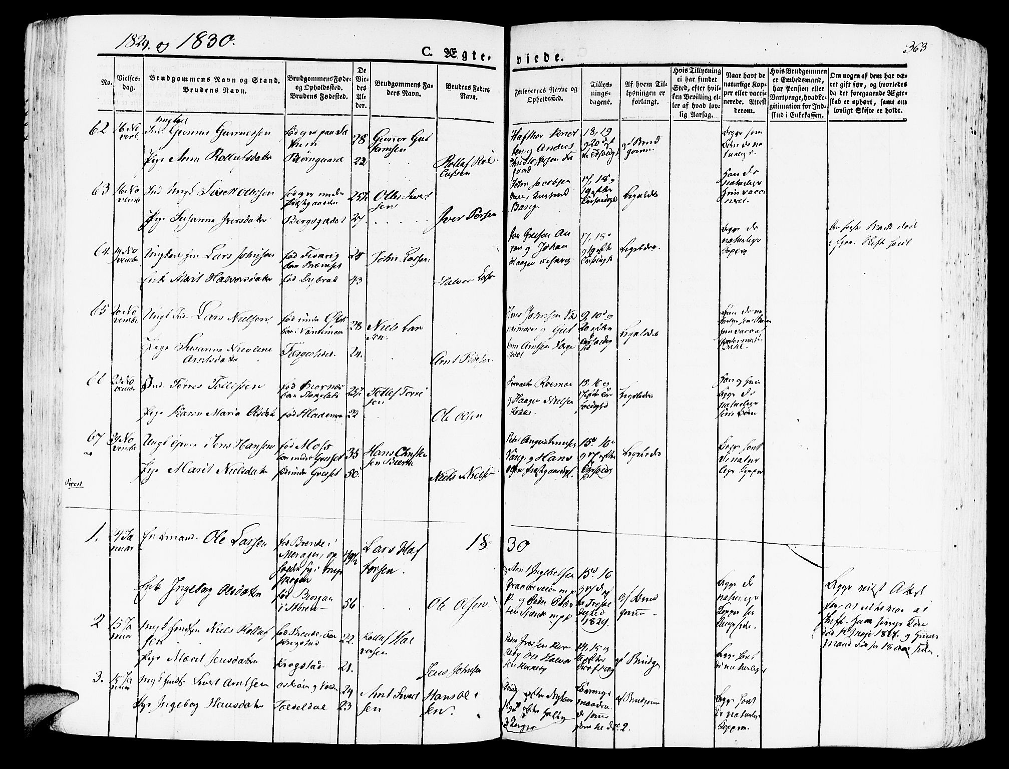 Ministerialprotokoller, klokkerbøker og fødselsregistre - Nord-Trøndelag, SAT/A-1458/709/L0070: Parish register (official) no. 709A10, 1820-1832, p. 363