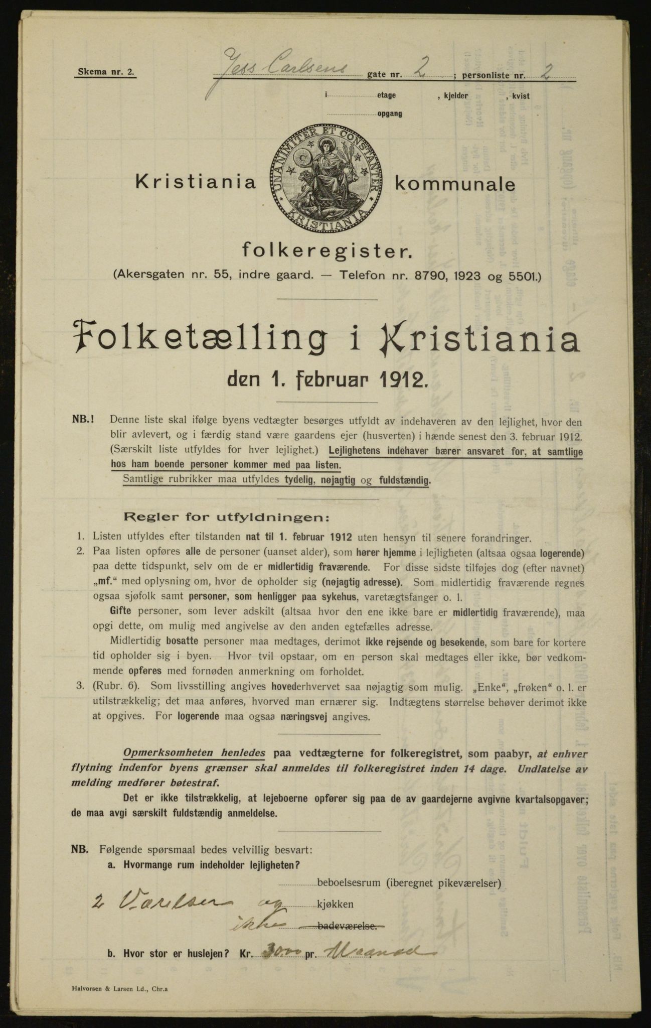 OBA, Municipal Census 1912 for Kristiania, 1912, p. 47281