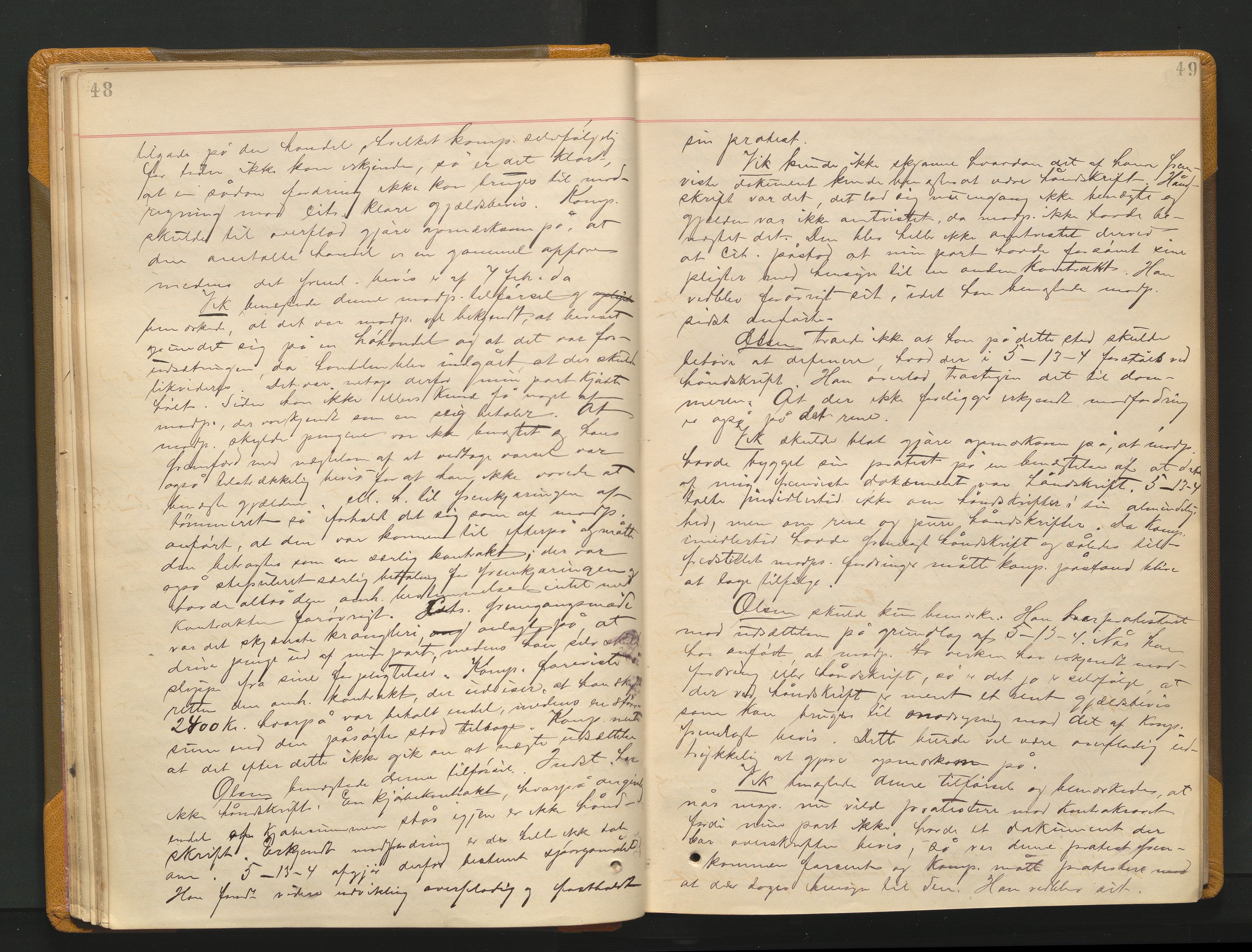 Ryfylke tingrett, AV/SAST-A-100055/001/I/IB/IB0/L0015: Tingbok, Ryfylke, 1889-1891, p. 48-49