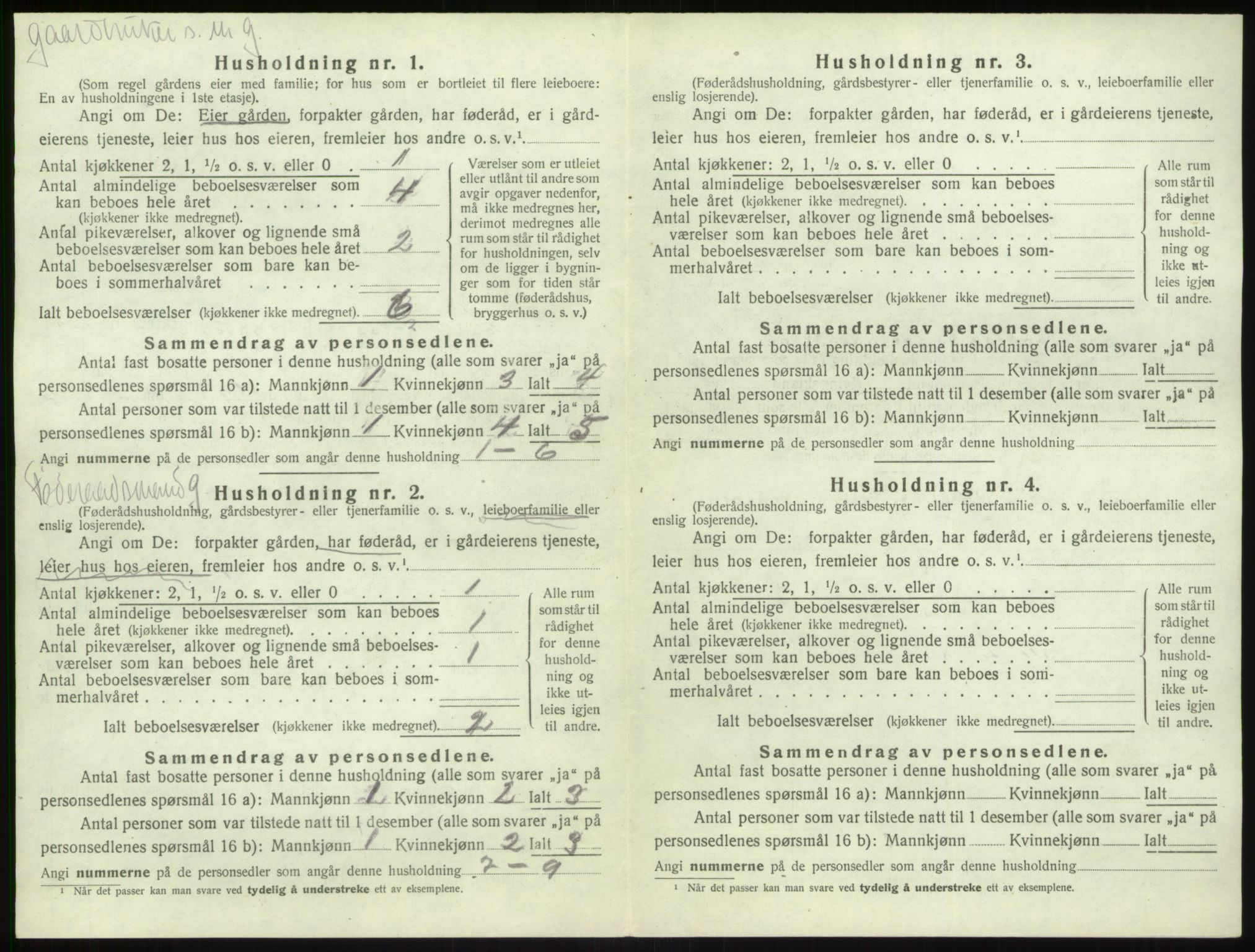 SAB, 1920 census for Kyrkjebø, 1920, p. 687