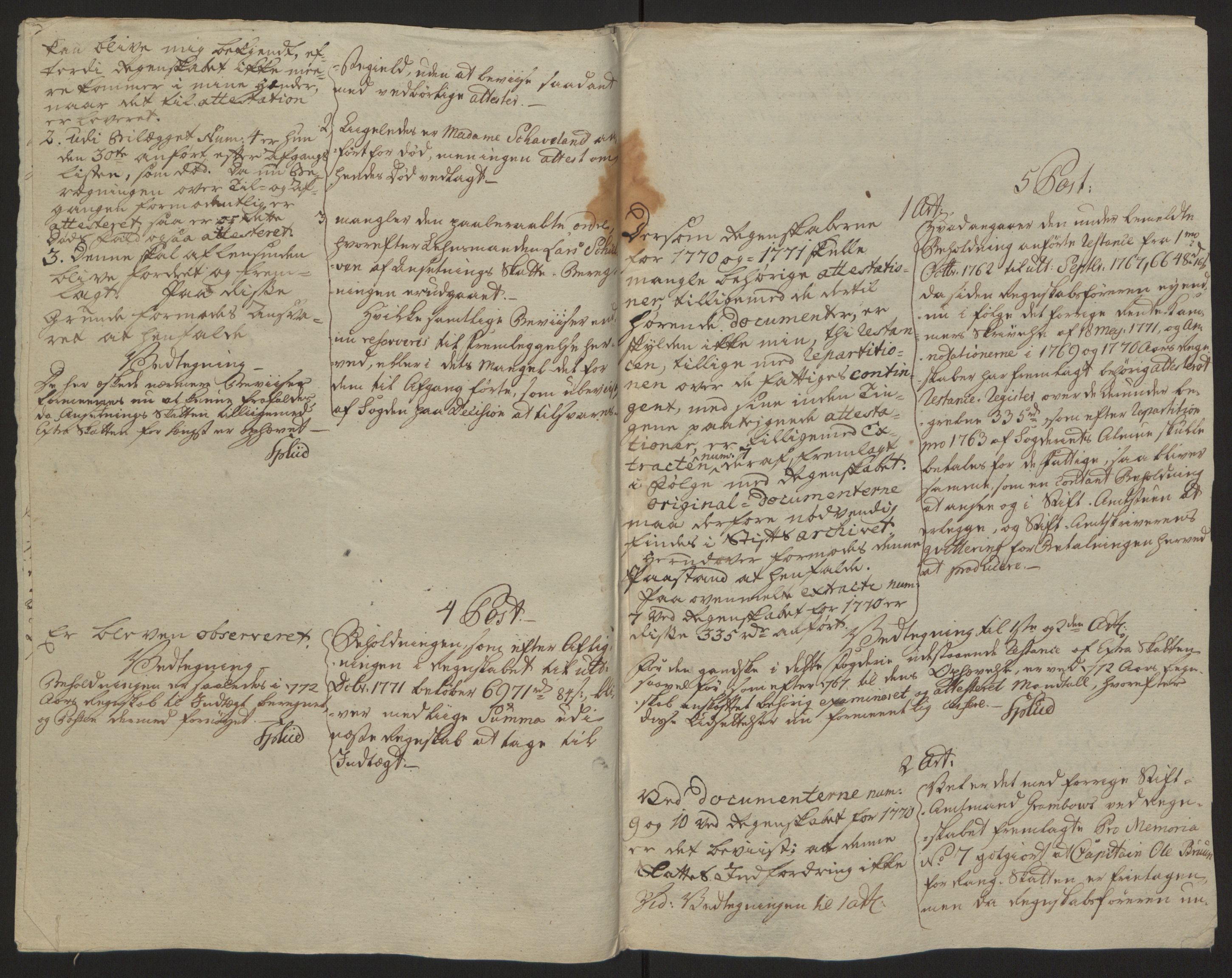 Rentekammeret inntil 1814, Reviderte regnskaper, Fogderegnskap, RA/EA-4092/R63/L4420: Ekstraskatten Inderøy, 1762-1772, p. 594