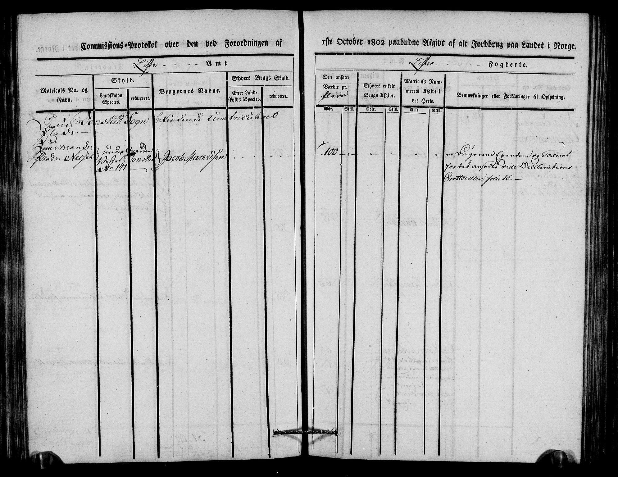 Rentekammeret inntil 1814, Realistisk ordnet avdeling, AV/RA-EA-4070/N/Ne/Nea/L0092: Lista fogderi. Kommisjonsprotokoll "Nr. 1", for Hidra, Nes, Bakke, Tonstad, Gyland, Feda og Liknes sogn, 1803, p. 152