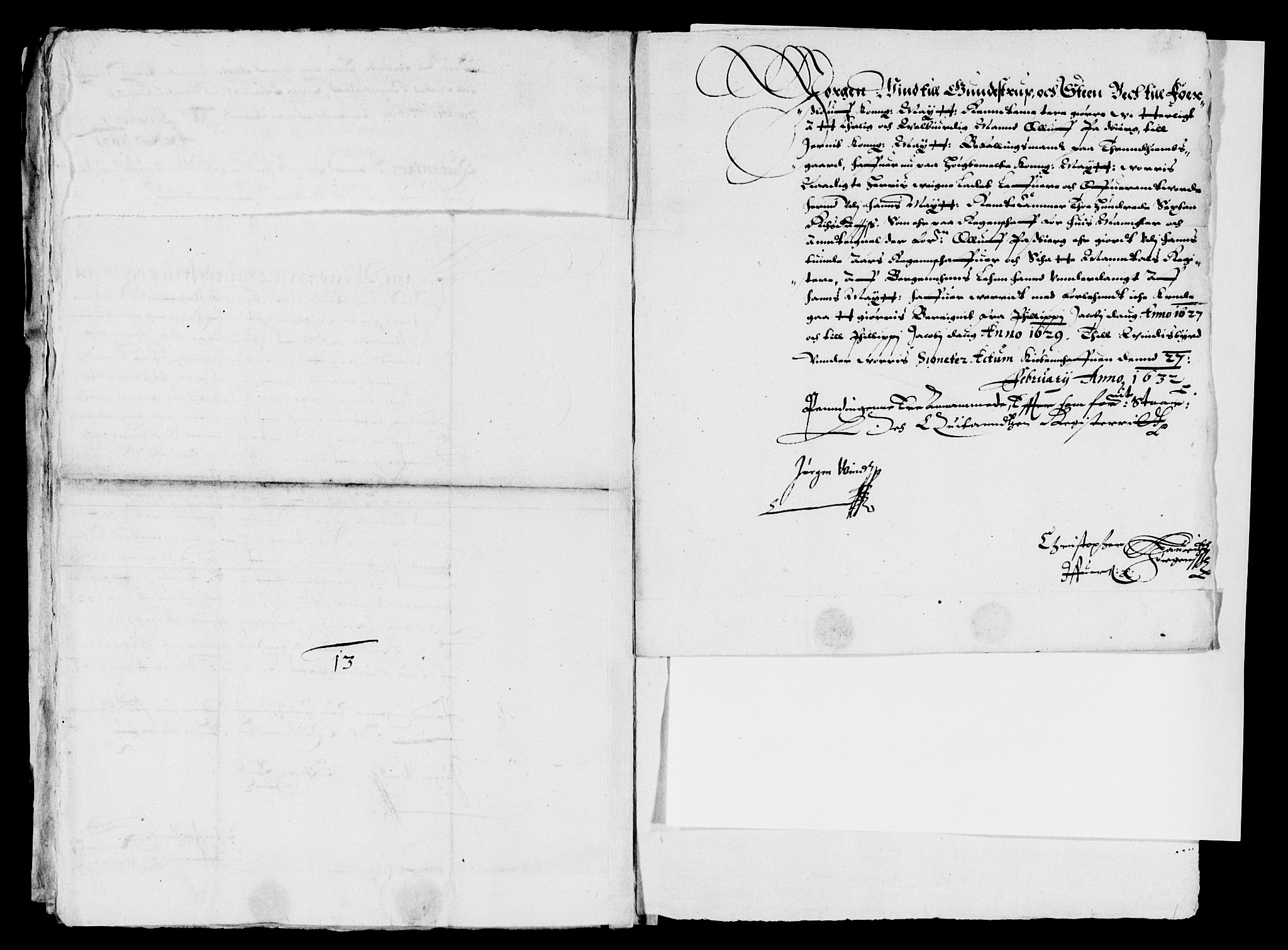 Rentekammeret inntil 1814, Reviderte regnskaper, Lensregnskaper, AV/RA-EA-5023/R/Rb/Rbt/L0051: Bergenhus len, 1627-1630