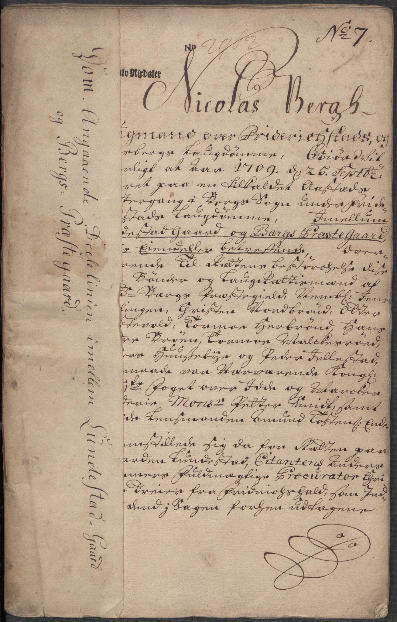 Riksarkivets diplomsamling, AV/RA-EA-5965/F15/L0001: Prestearkiv - Østfold, 1571-1795, p. 86