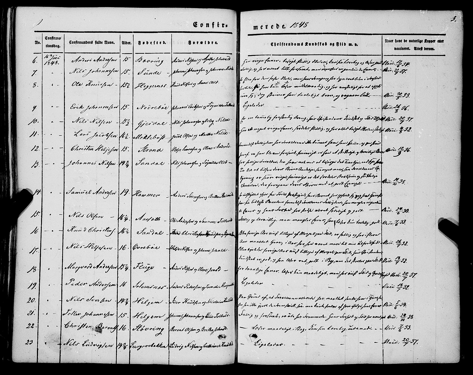 Jølster sokneprestembete, SAB/A-80701/H/Haa/Haaa/L0010: Parish register (official) no. A 10, 1847-1865, p. 3