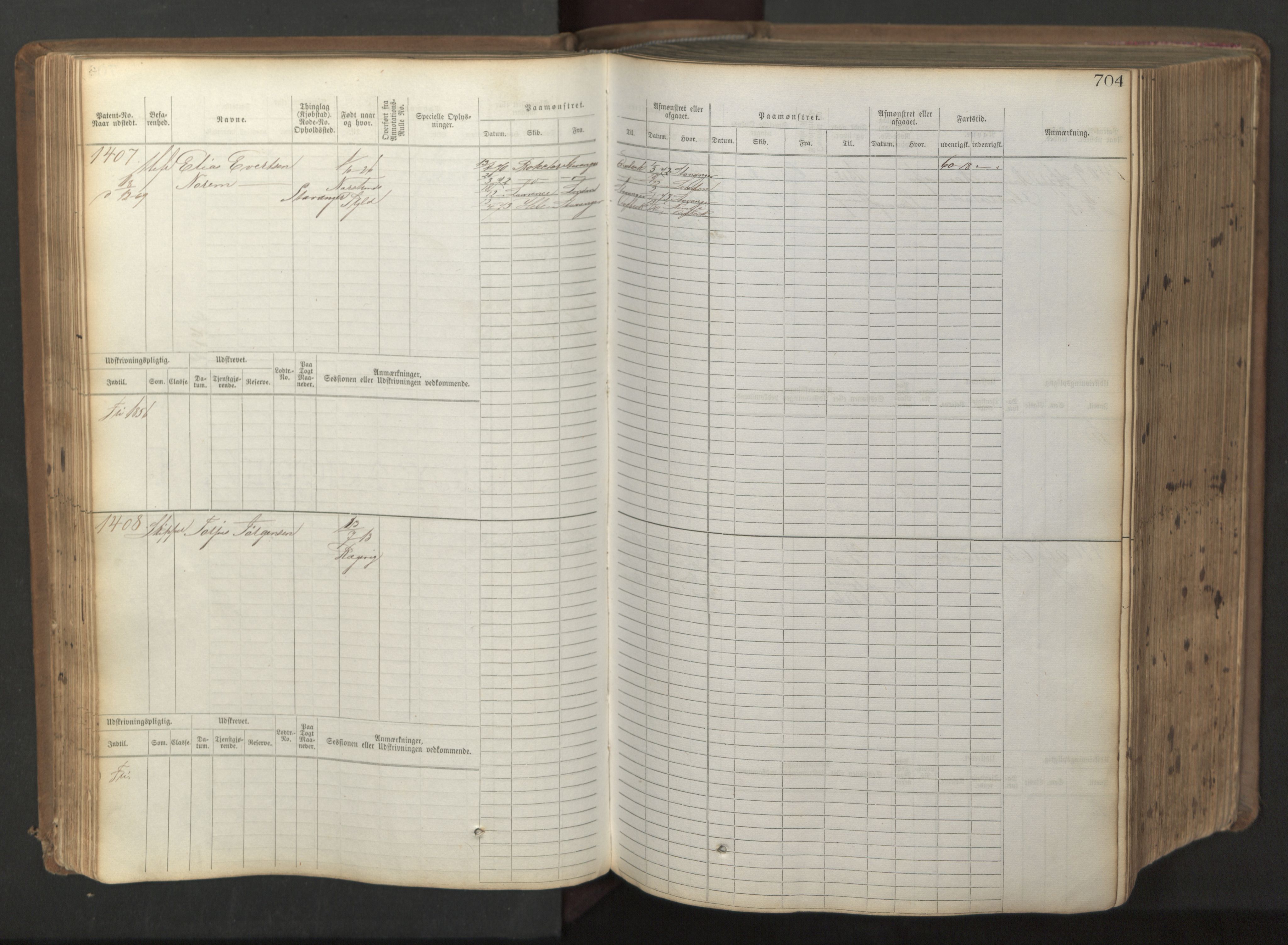 Stavanger sjømannskontor, AV/SAST-A-102006/F/Fb/Fbb/L0017: Sjøfartshovedrulle patnentnr. 1203-2402 (dublett), 1869, p. 107