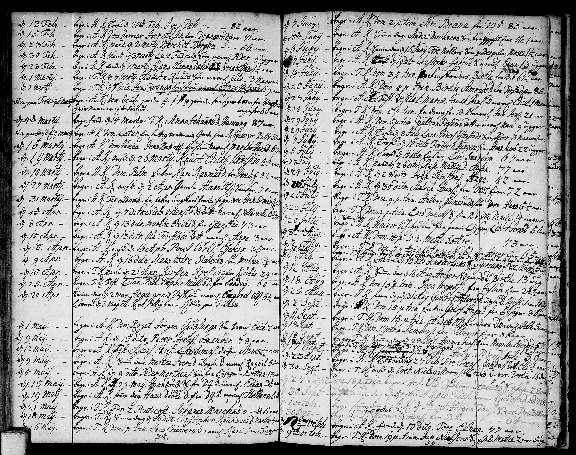 Asker prestekontor Kirkebøker, SAO/A-10256a/F/Fa/L0001: Parish register (official) no. I 1, 1726-1744, p. 102