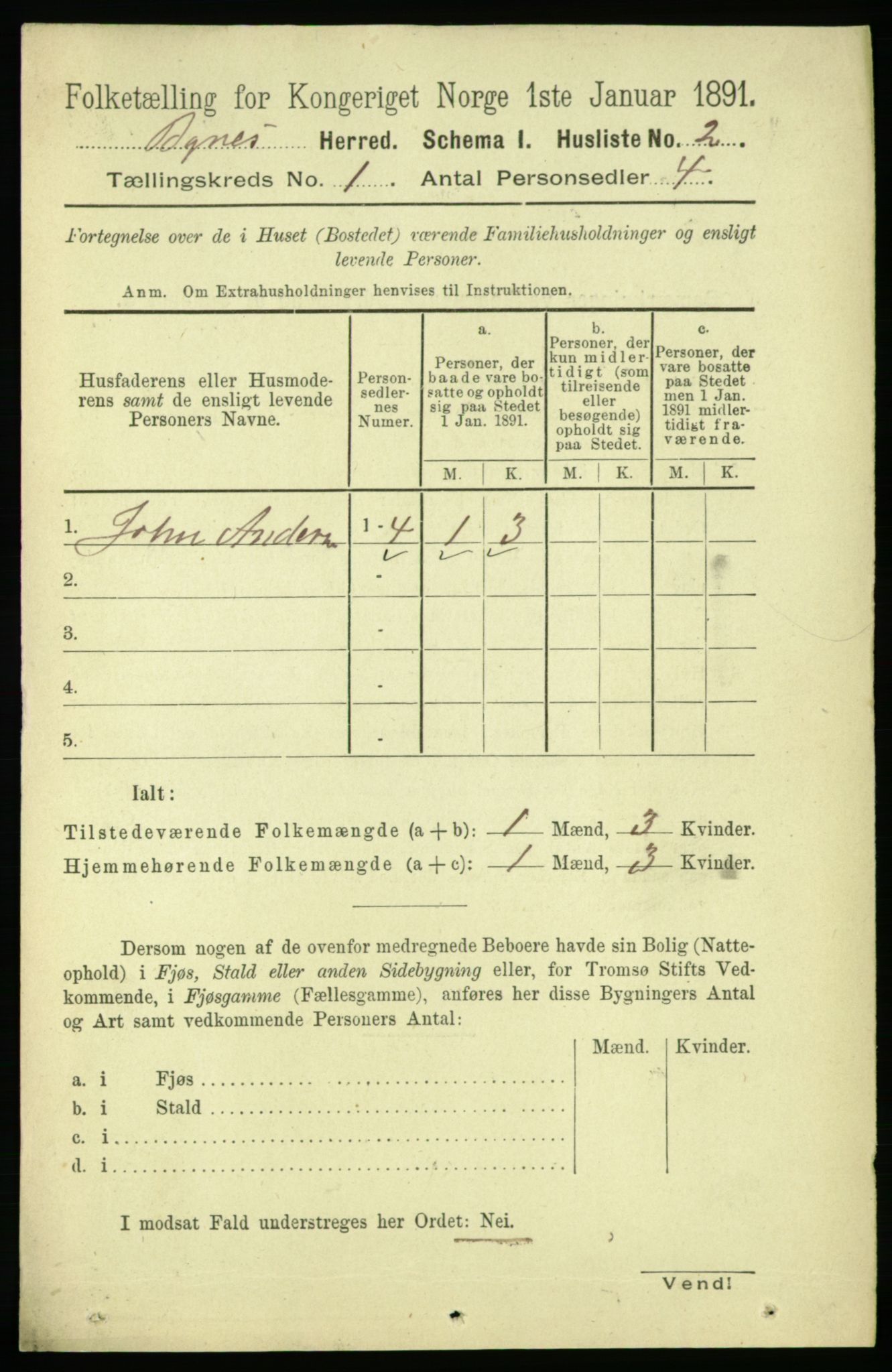 RA, 1891 census for 1655 Byneset, 1891, p. 18