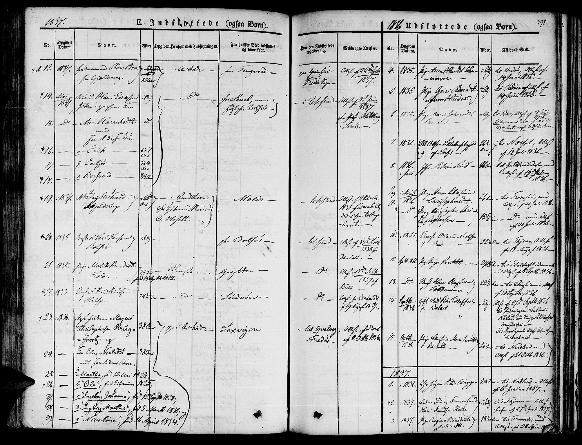 Ministerialprotokoller, klokkerbøker og fødselsregistre - Møre og Romsdal, SAT/A-1454/572/L0843: Parish register (official) no. 572A06, 1832-1842, p. 398