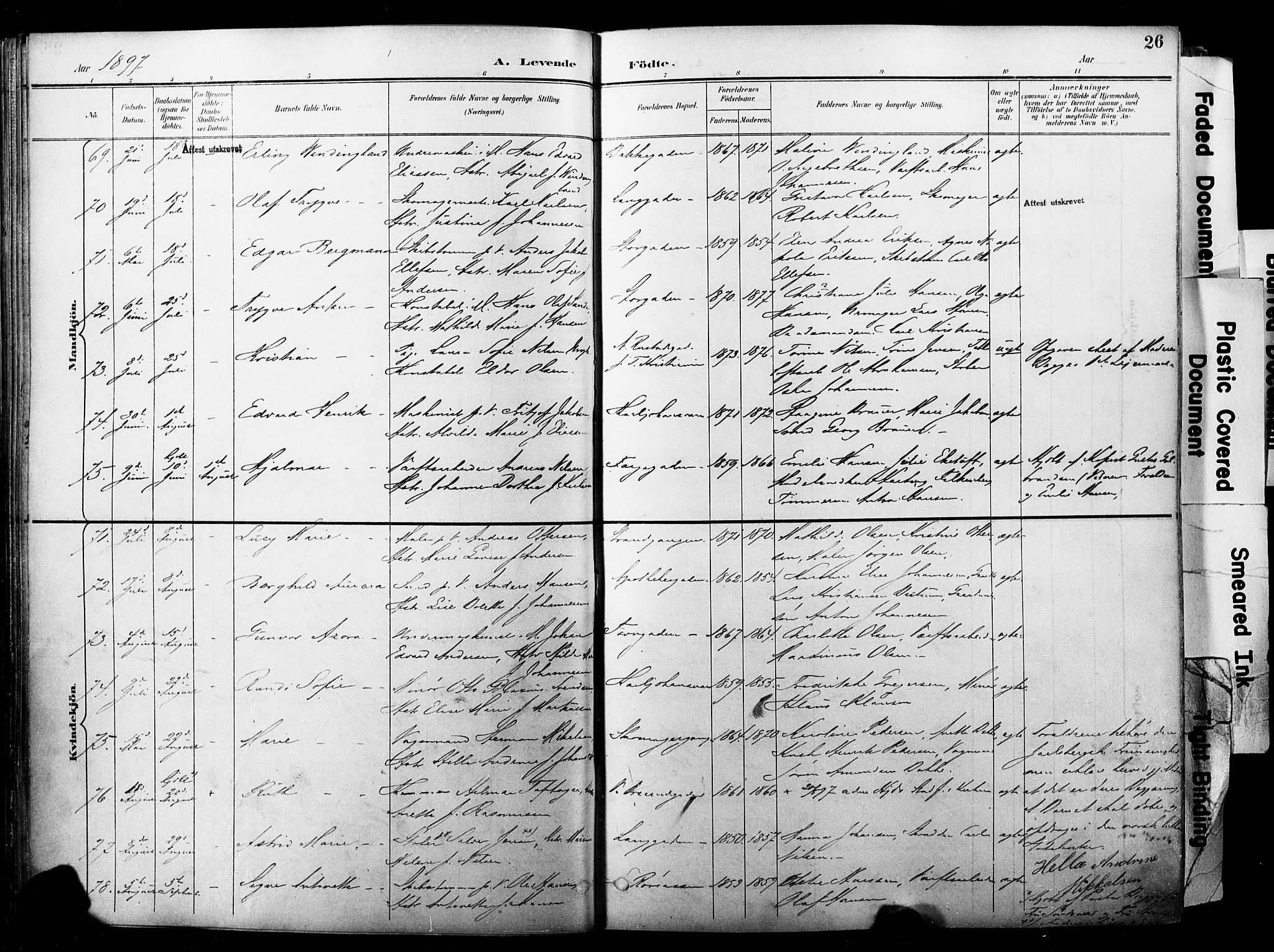 Horten kirkebøker, SAKO/A-348/F/Fa/L0005: Parish register (official) no. 5, 1896-1904, p. 26