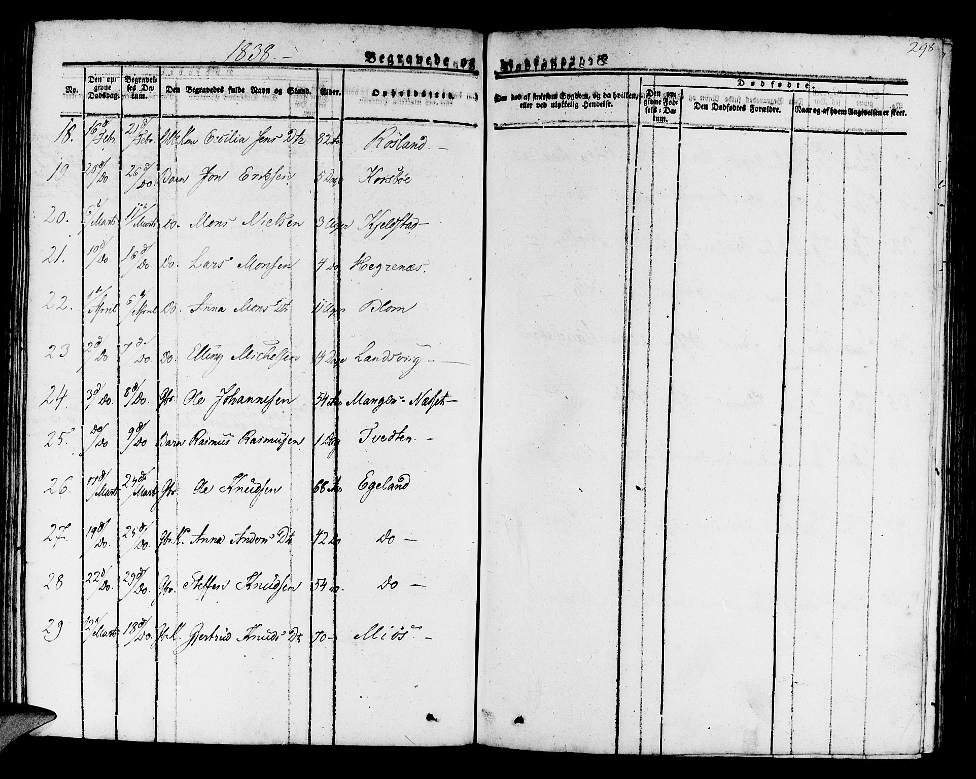 Manger sokneprestembete, AV/SAB-A-76801/H/Haa: Parish register (official) no. A 4, 1824-1838, p. 298