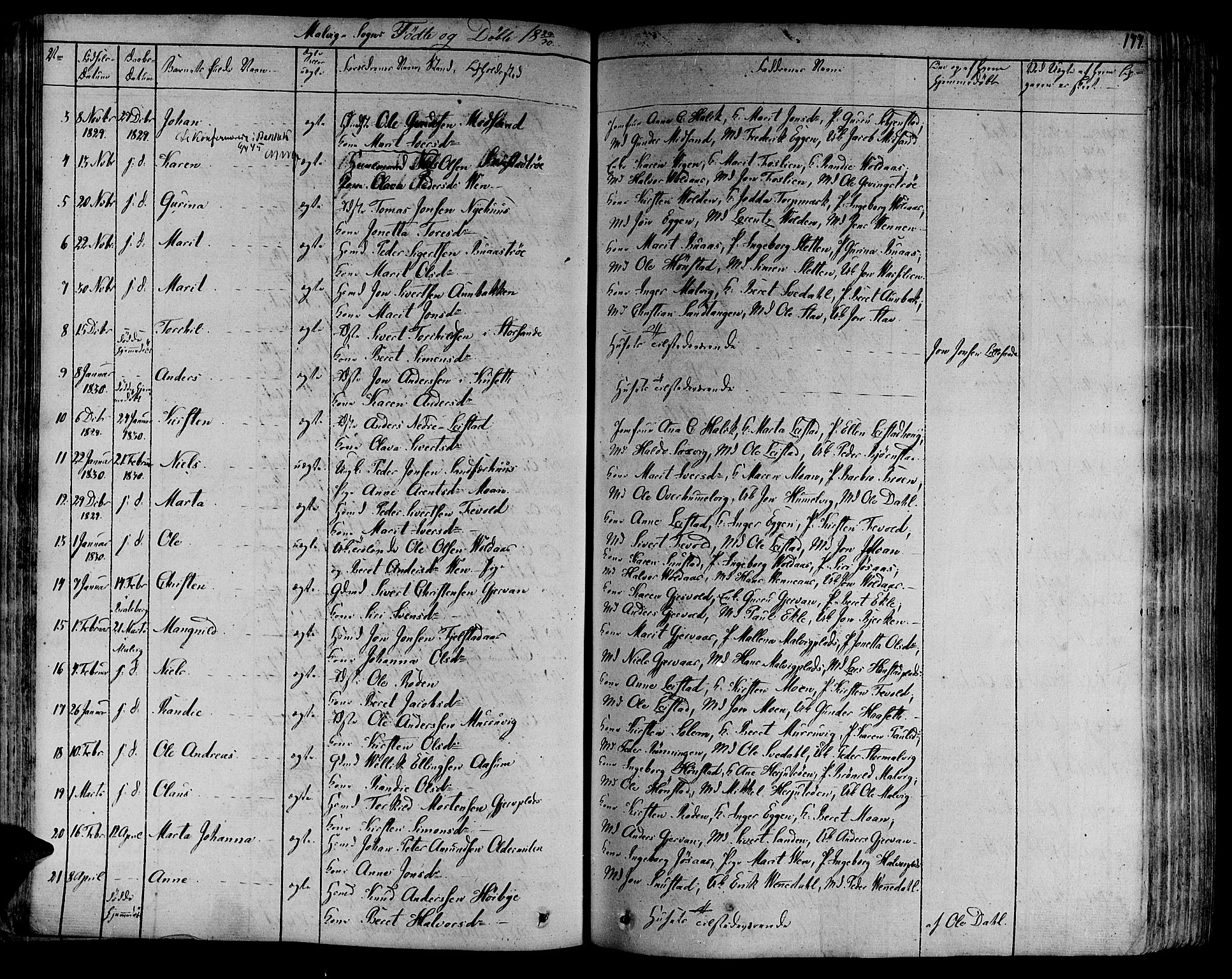 Ministerialprotokoller, klokkerbøker og fødselsregistre - Sør-Trøndelag, AV/SAT-A-1456/606/L0288: Parish register (official) no. 606A04 /3, 1826-1840, p. 177