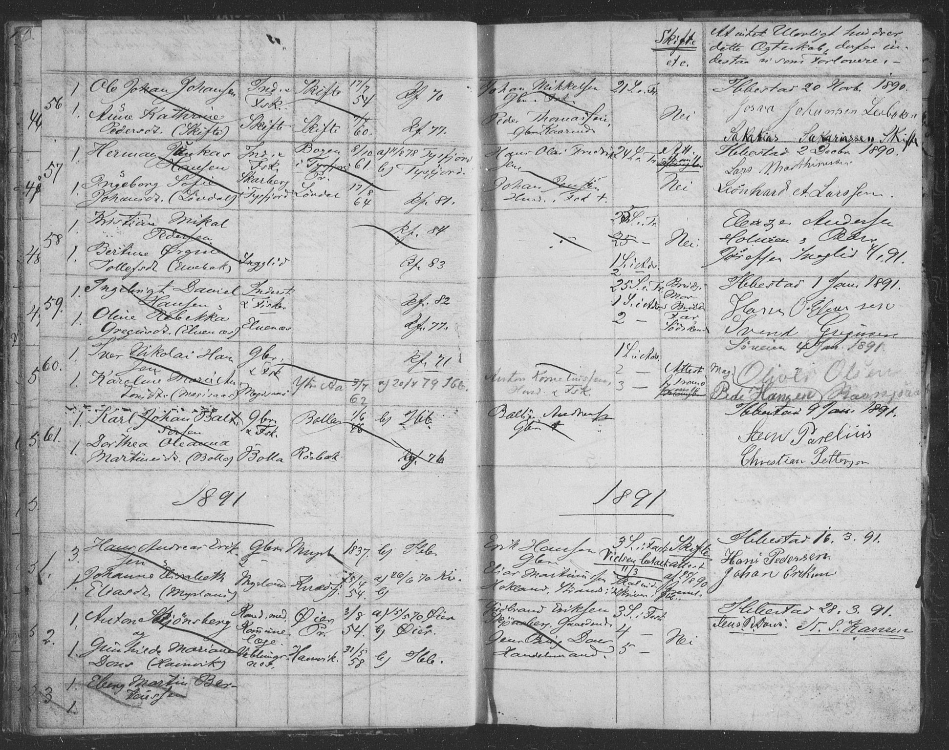 Ibestad sokneprestembete, AV/SATØ-S-0077/I/Ie/L0066: Banns register no. 66, 1888-1904