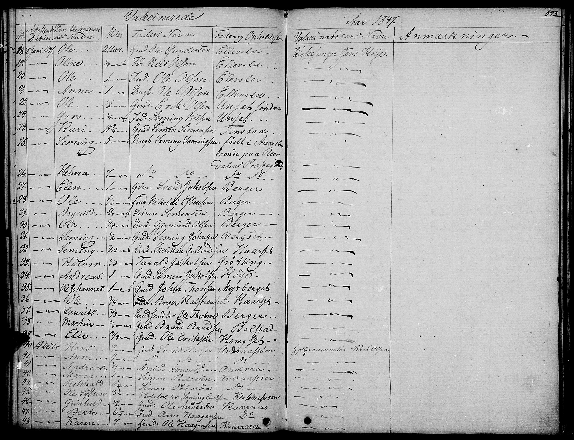 Rendalen prestekontor, AV/SAH-PREST-054/H/Ha/Haa/L0004: Parish register (official) no. 4, 1829-1852, p. 343