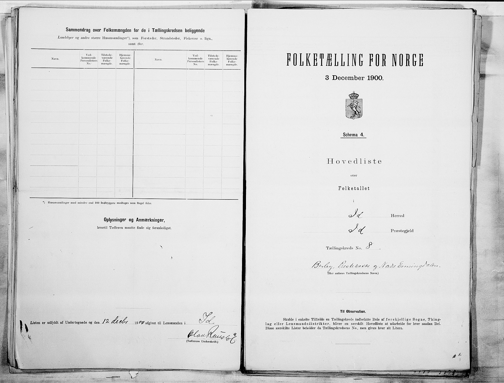 SAO, 1900 census for Idd, 1900, p. 33