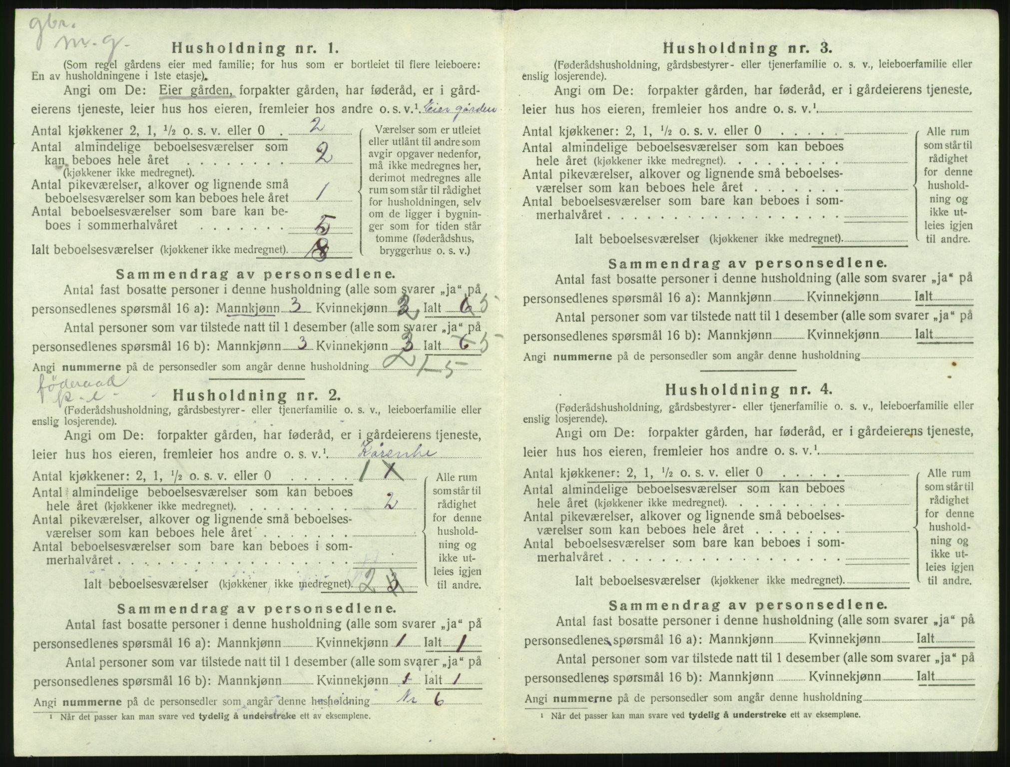 SAT, 1920 census for Bolsøy, 1920, p. 1342