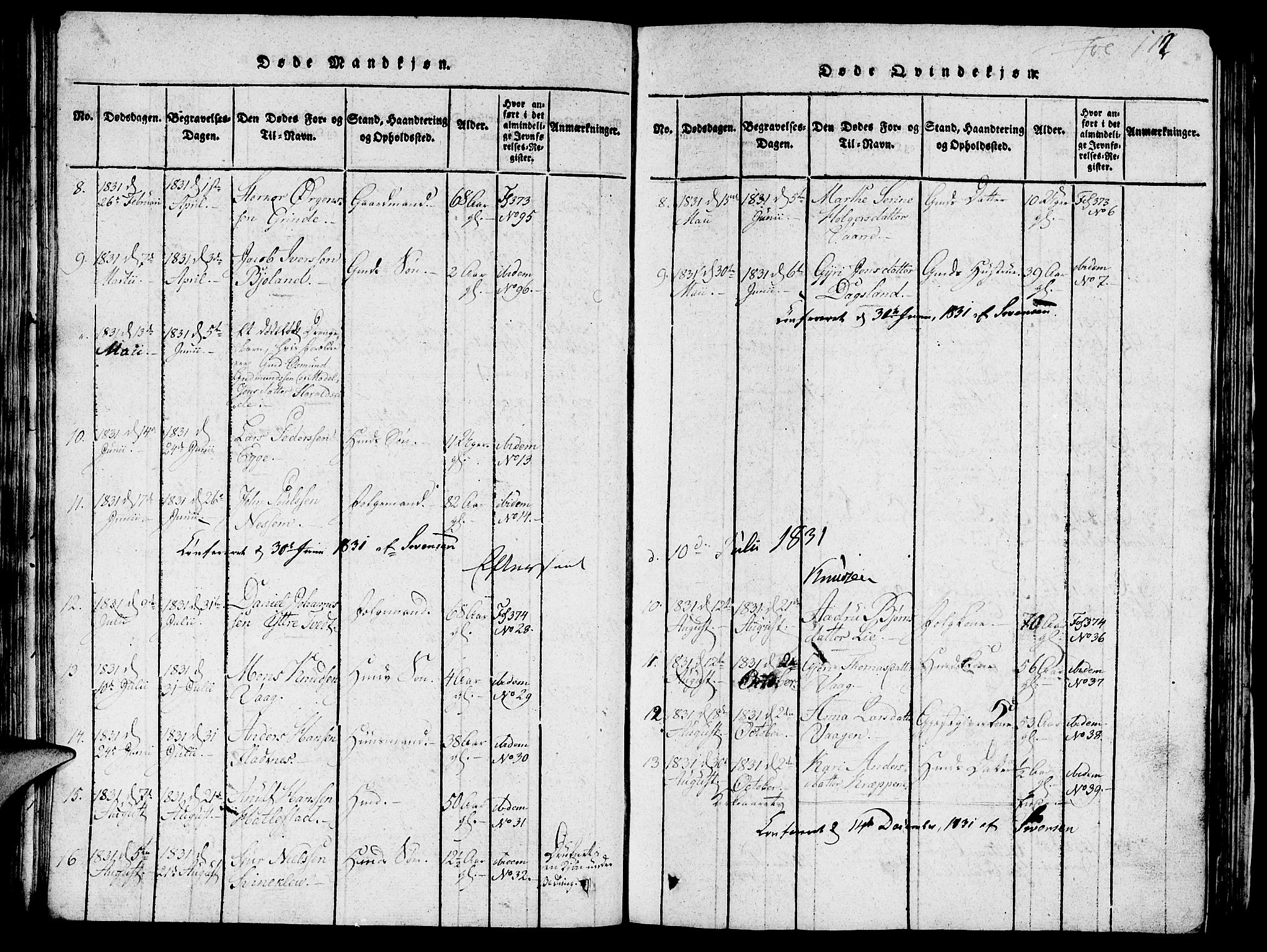 Skjold sokneprestkontor, AV/SAST-A-101847/H/Ha/Hab/L0001: Parish register (copy) no. B 1, 1815-1835, p. 112