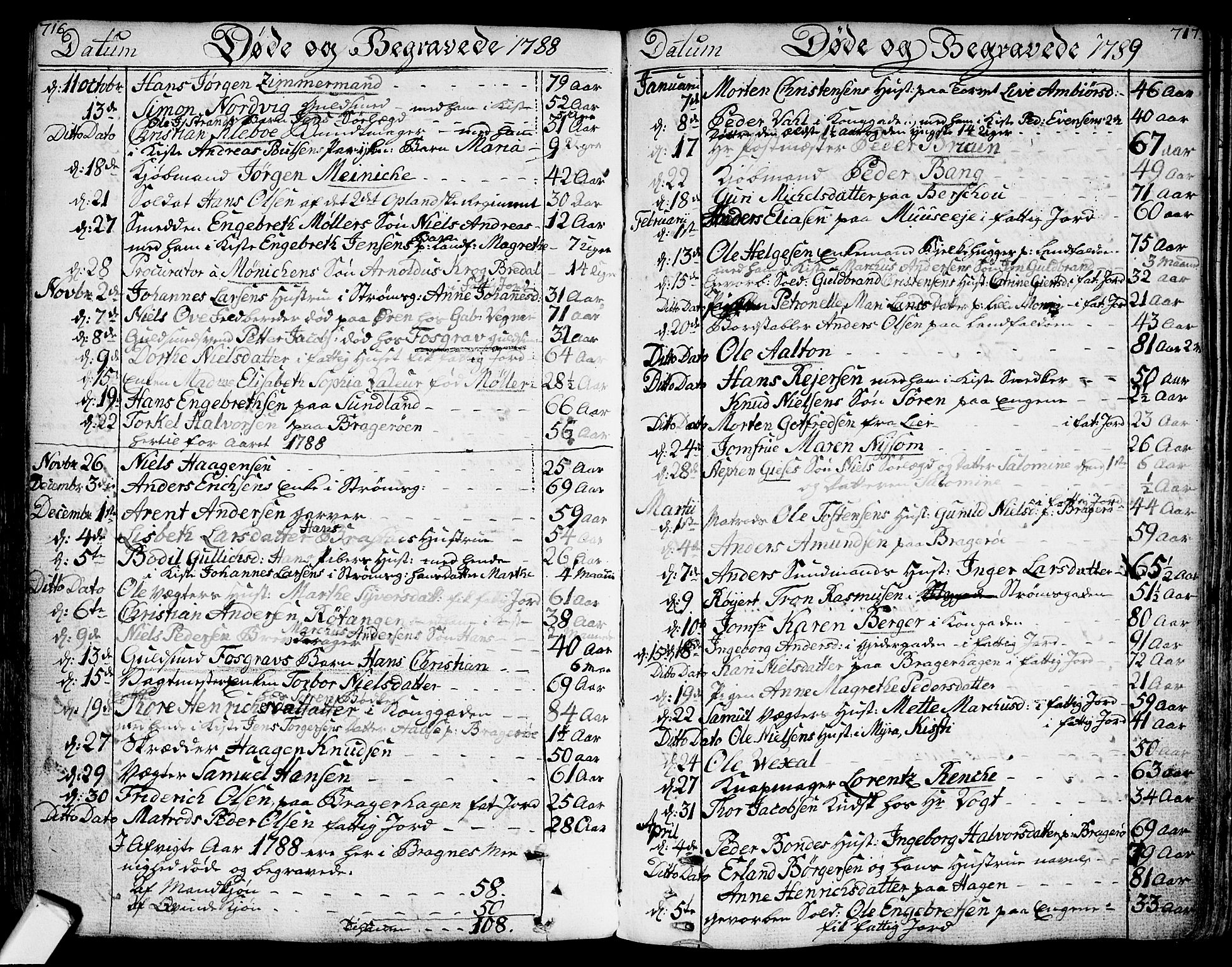 Bragernes kirkebøker, SAKO/A-6/F/Fa/L0006a: Parish register (official) no. I 6, 1782-1814, p. 716-717