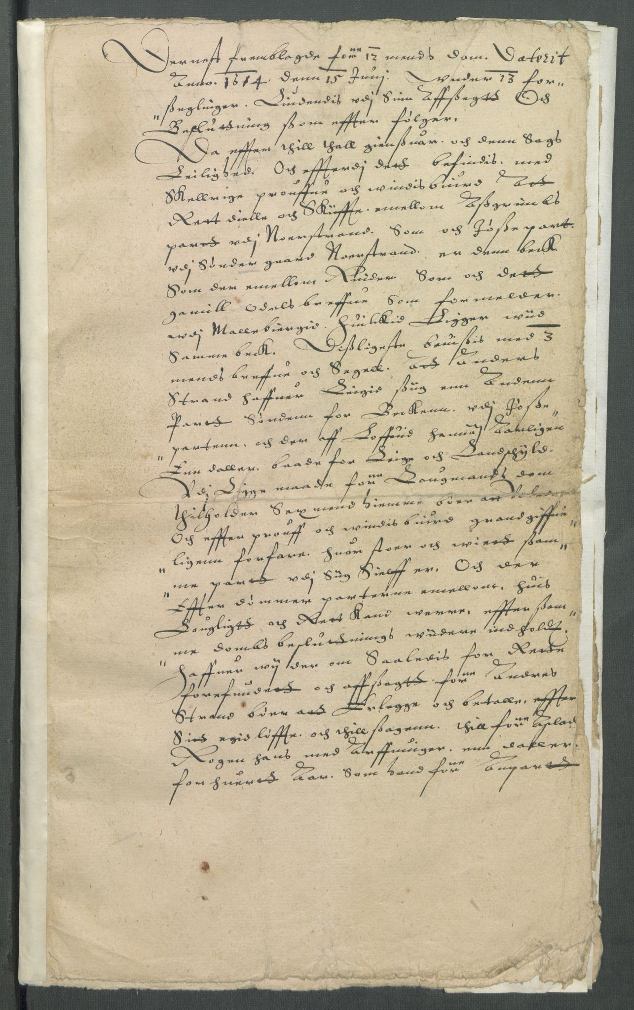 Riksarkivets diplomsamling, AV/RA-EA-5965/F02/L0123: Dokumenter, 1614-1615, p. 79