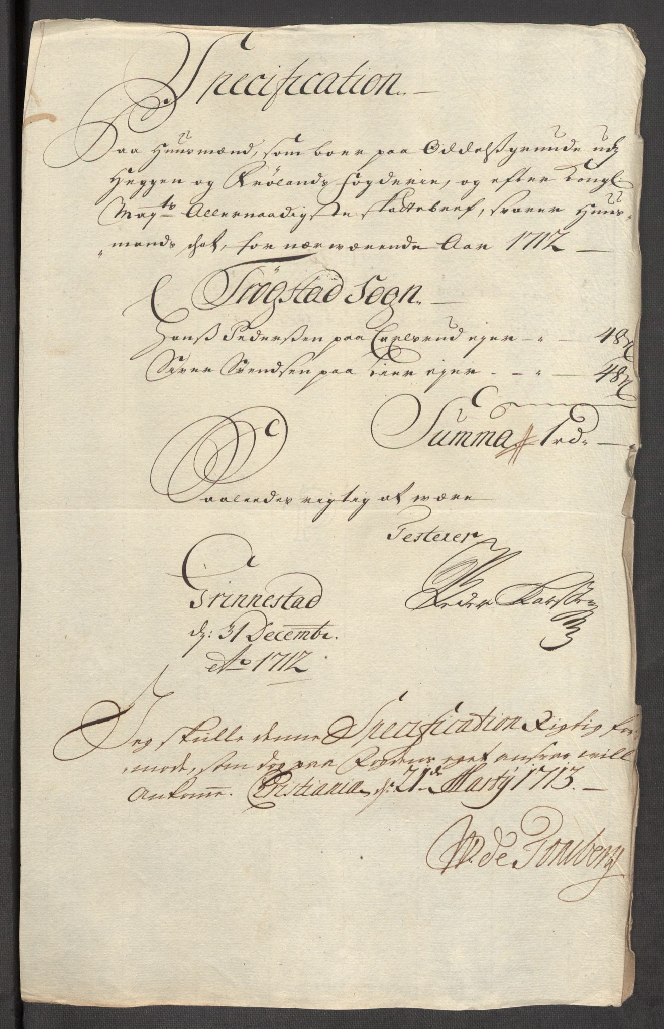 Rentekammeret inntil 1814, Reviderte regnskaper, Fogderegnskap, AV/RA-EA-4092/R07/L0305: Fogderegnskap Rakkestad, Heggen og Frøland, 1712, p. 324