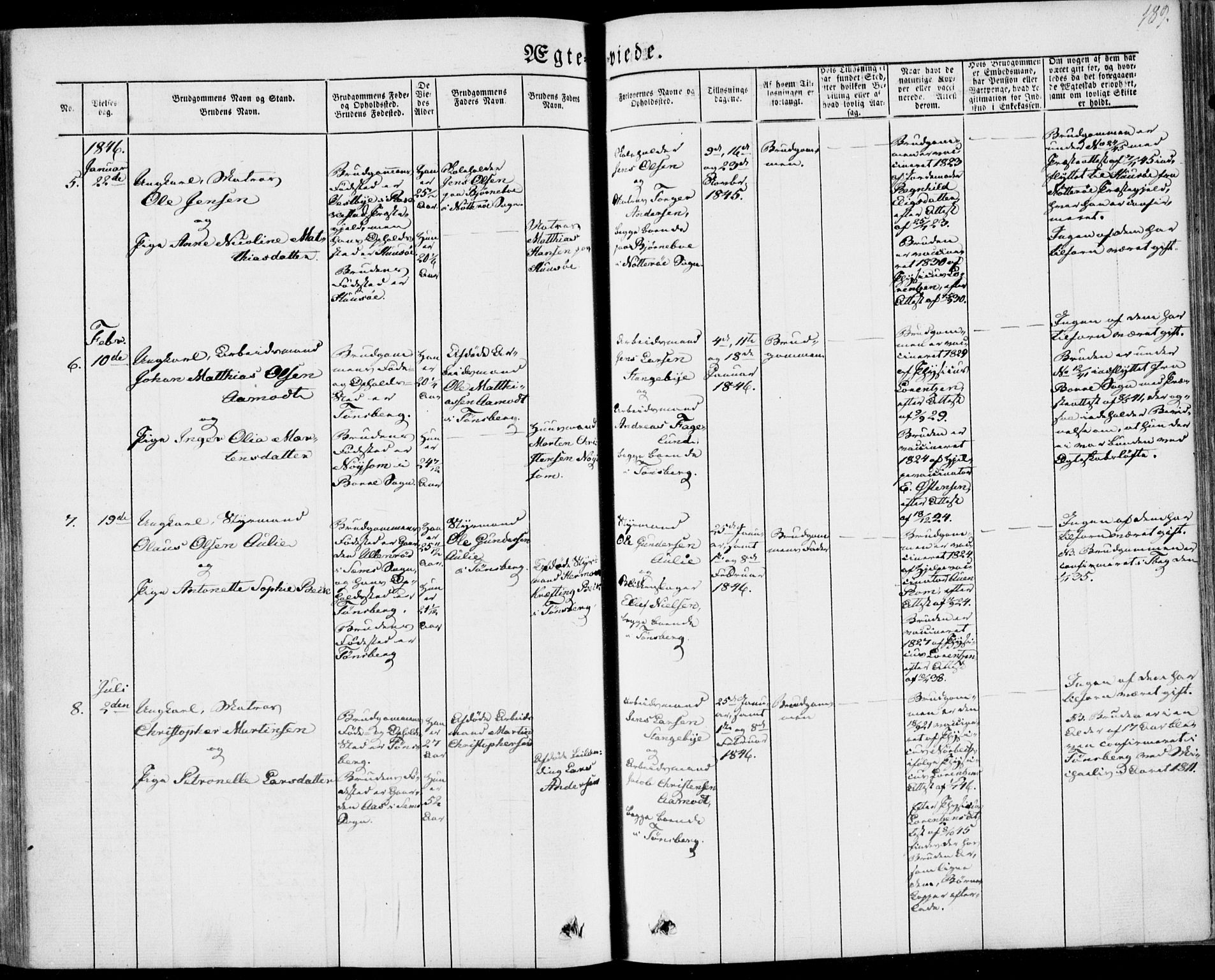 Tønsberg kirkebøker, SAKO/A-330/F/Fa/L0007: Parish register (official) no. I 7, 1845-1854, p. 189