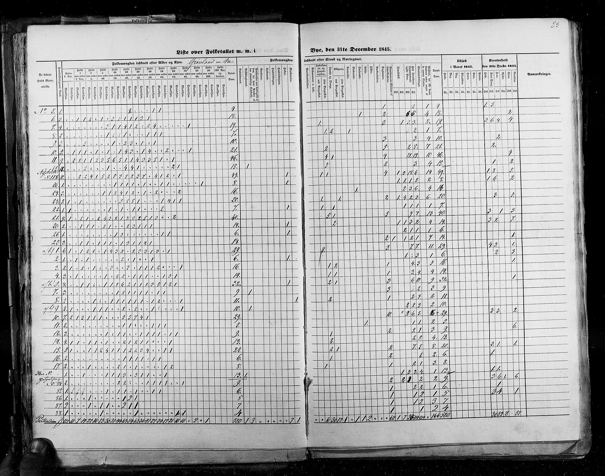 RA, Census 1845, vol. 2: Smålenenes amt og Akershus amt, 1845, p. 23