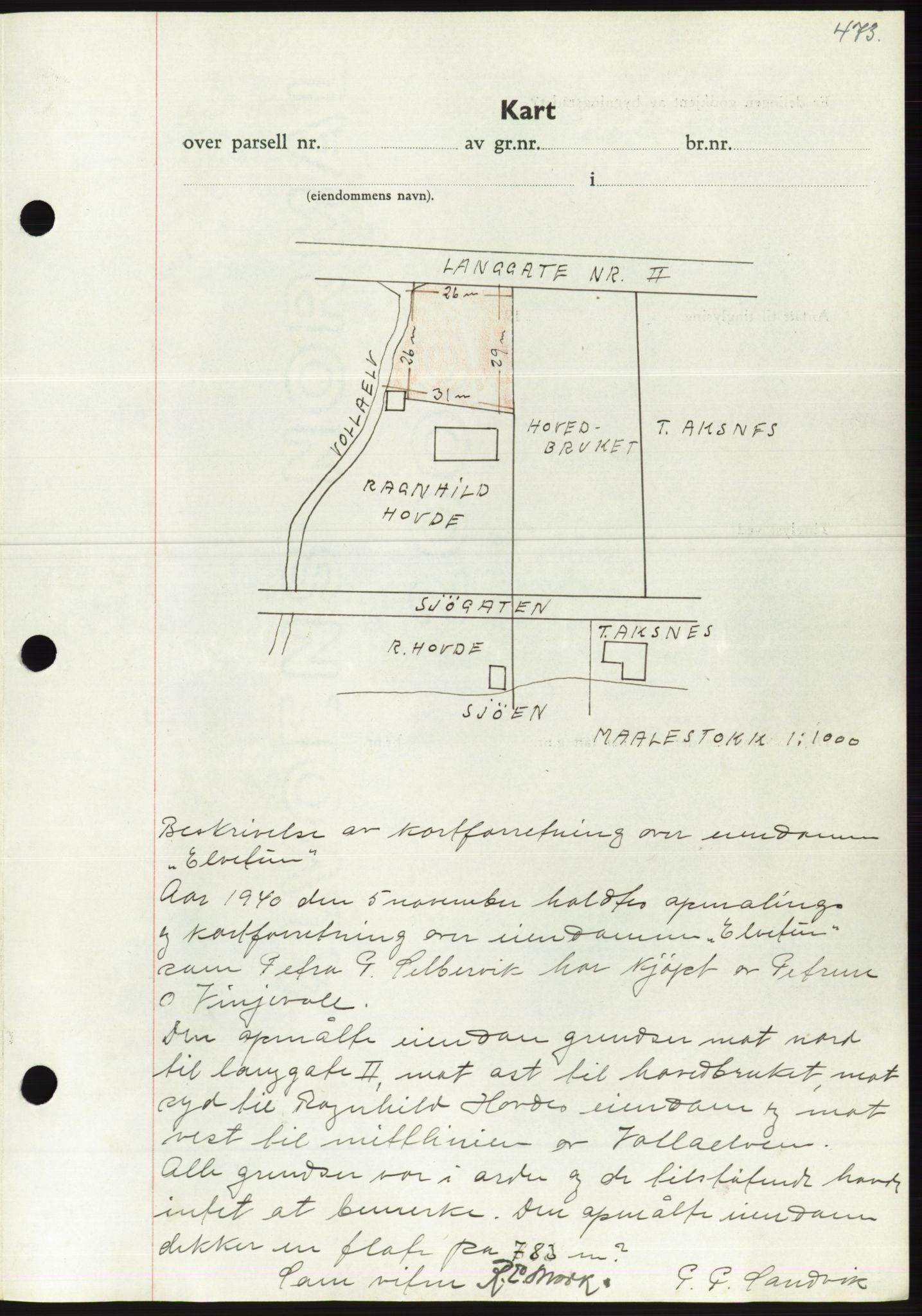 Søre Sunnmøre sorenskriveri, AV/SAT-A-4122/1/2/2C/L0070: Mortgage book no. 64, 1940-1941, Diary no: : 7/1941