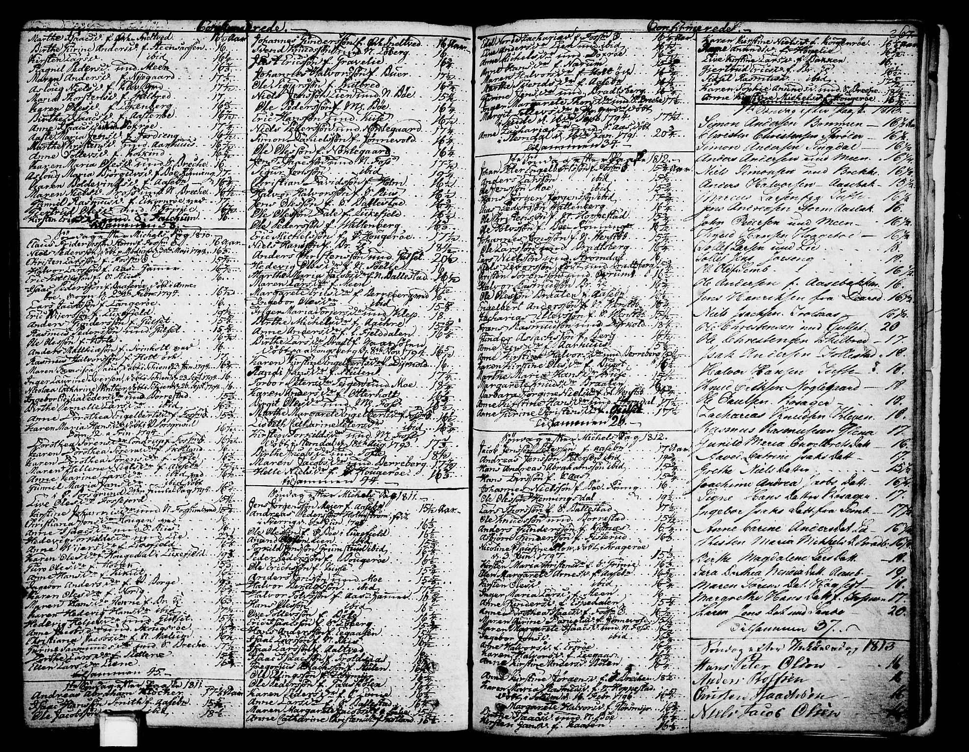 Gjerpen kirkebøker, SAKO/A-265/F/Fa/L0003: Parish register (official) no. I 3, 1796-1814, p. 267