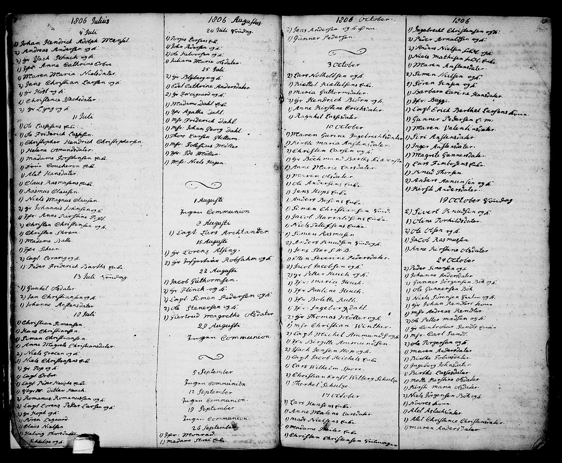 Kragerø kirkebøker, AV/SAKO-A-278/G/Ga/L0001: Parish register (copy) no. 1 /1, 1806-1811, p. 8-9