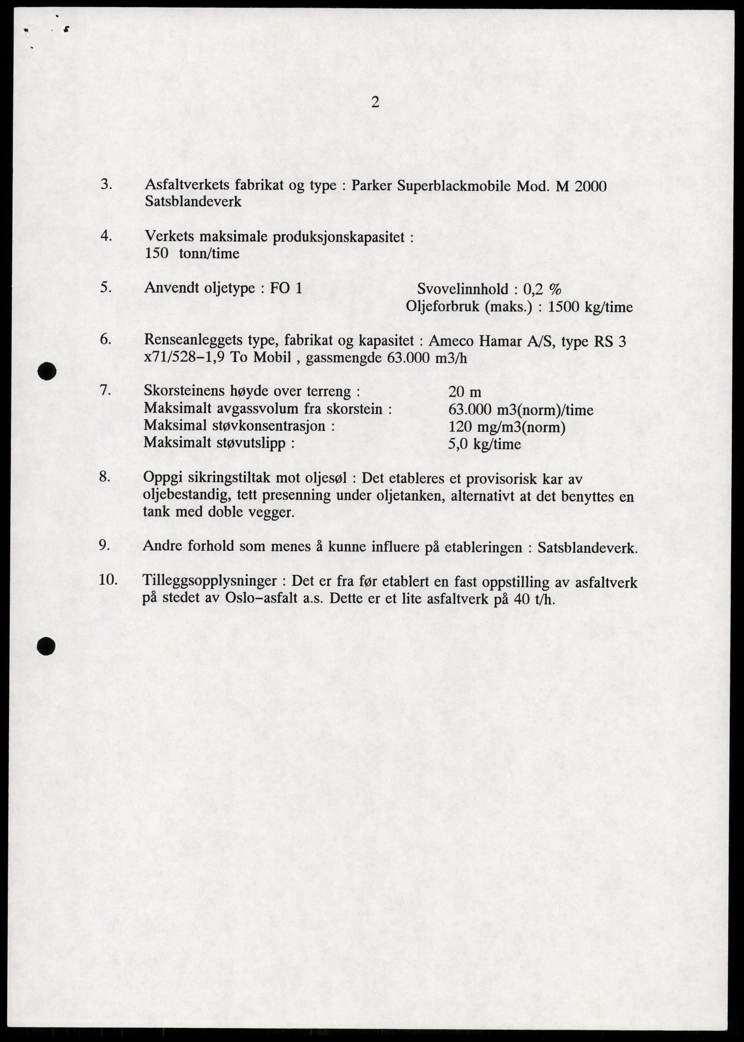Statens forurensningstilsyn, hovedkontoret, AV/RA-S-4136/1/D/Da/L0493: Konsesjonssaker, 1985-1993, p. 208