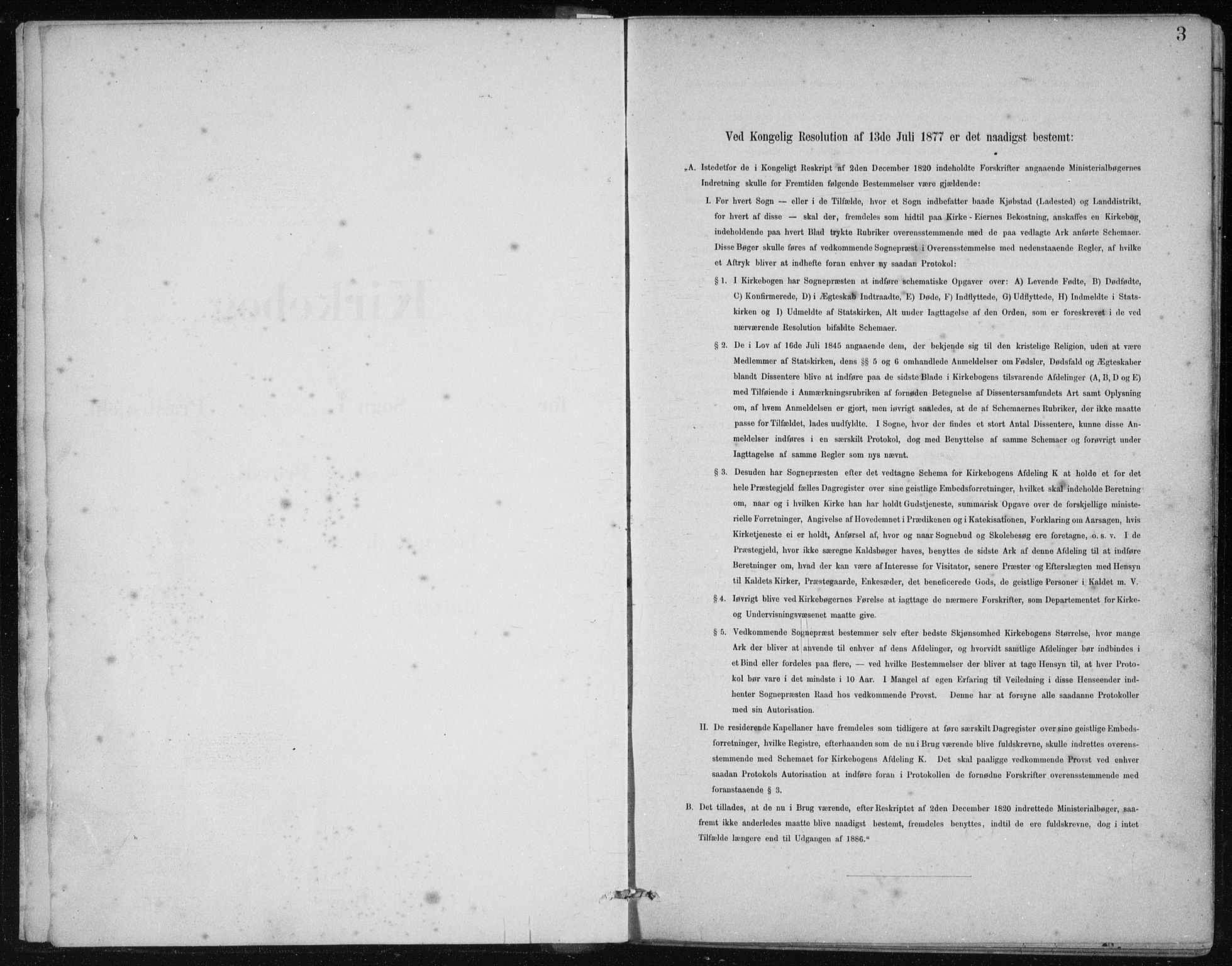 Fjelberg sokneprestembete, SAB/A-75201/H/Haa: Parish register (official) no. C  1, 1879-1918, p. 3