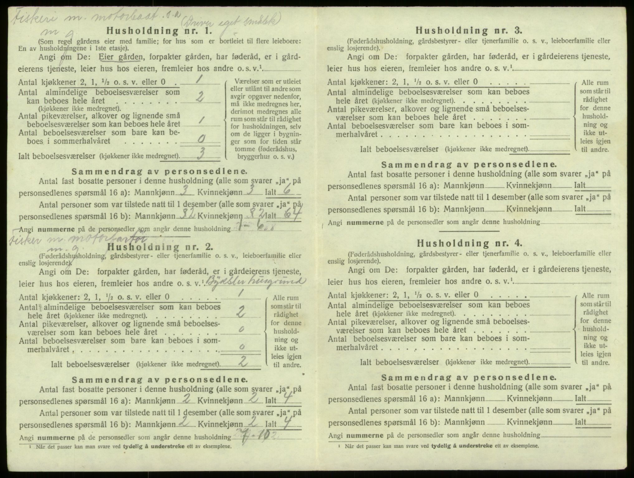 SAB, 1920 census for Selje, 1920, p. 286