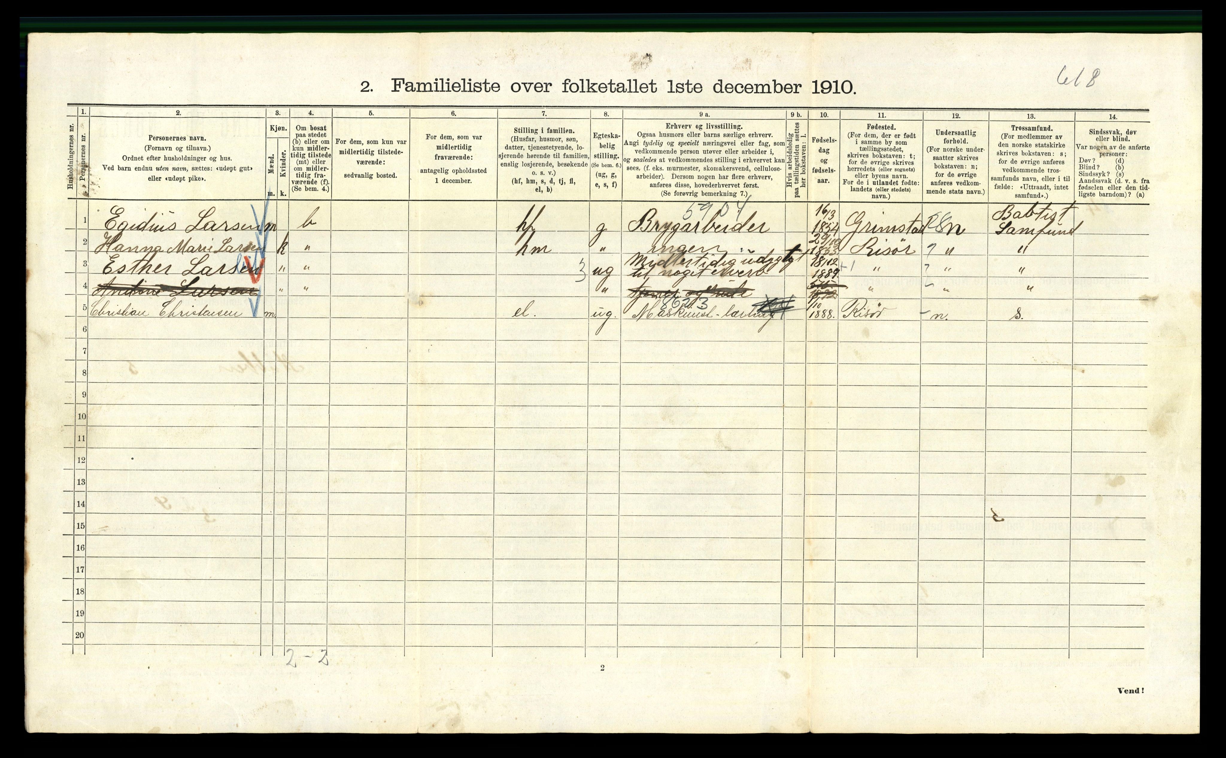 RA, 1910 census for Kristiania, 1910, p. 100356