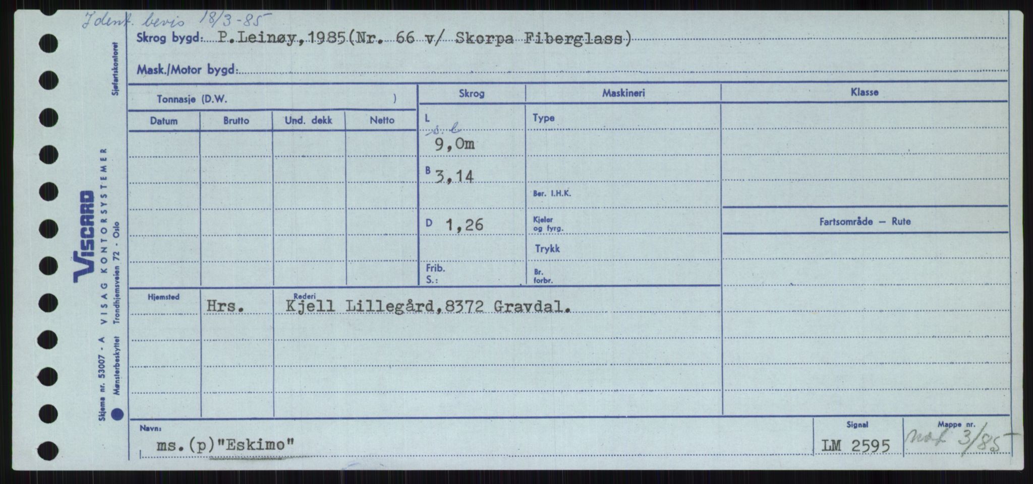 Sjøfartsdirektoratet med forløpere, Skipsmålingen, AV/RA-S-1627/H/Ha/L0002/0001: Fartøy, Eik-Hill / Fartøy, Eik-F, p. 213