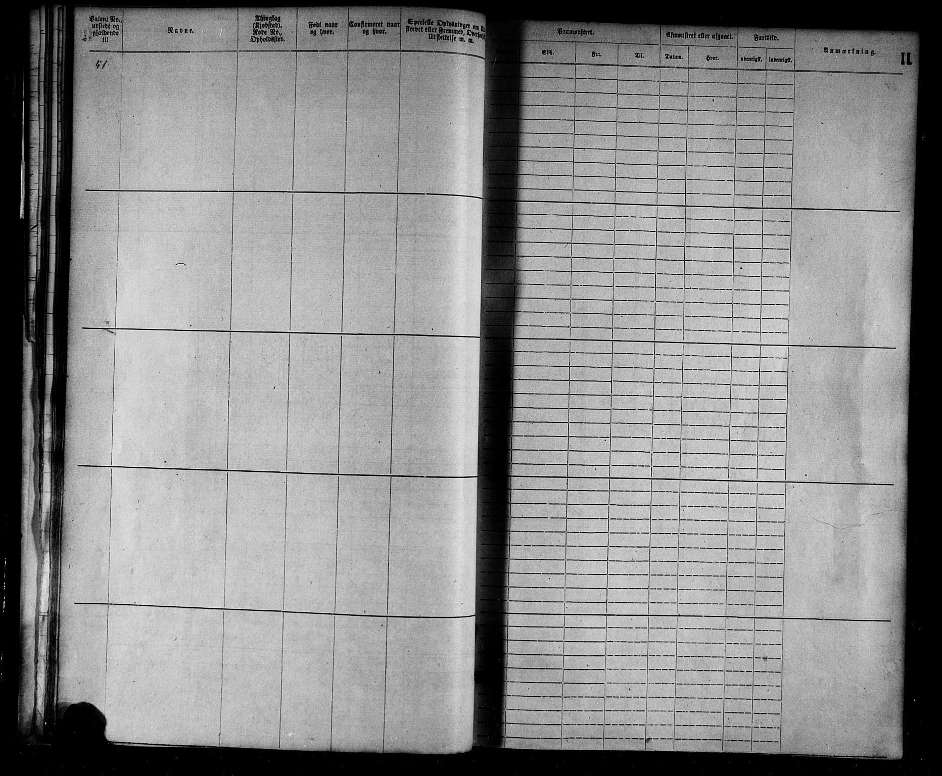 Flekkefjord mønstringskrets, SAK/2031-0018/F/Fa/L0002: Annotasjonsrulle nr 1-1920 med register, N-2, 1870-1891, p. 31