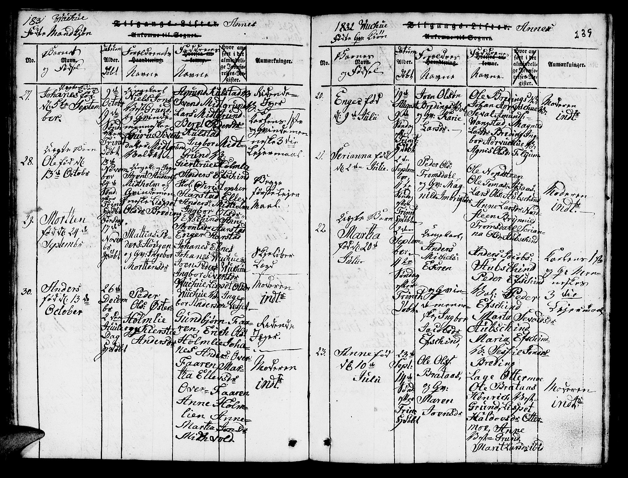 Ministerialprotokoller, klokkerbøker og fødselsregistre - Nord-Trøndelag, AV/SAT-A-1458/724/L0265: Parish register (copy) no. 724C01, 1816-1845, p. 239