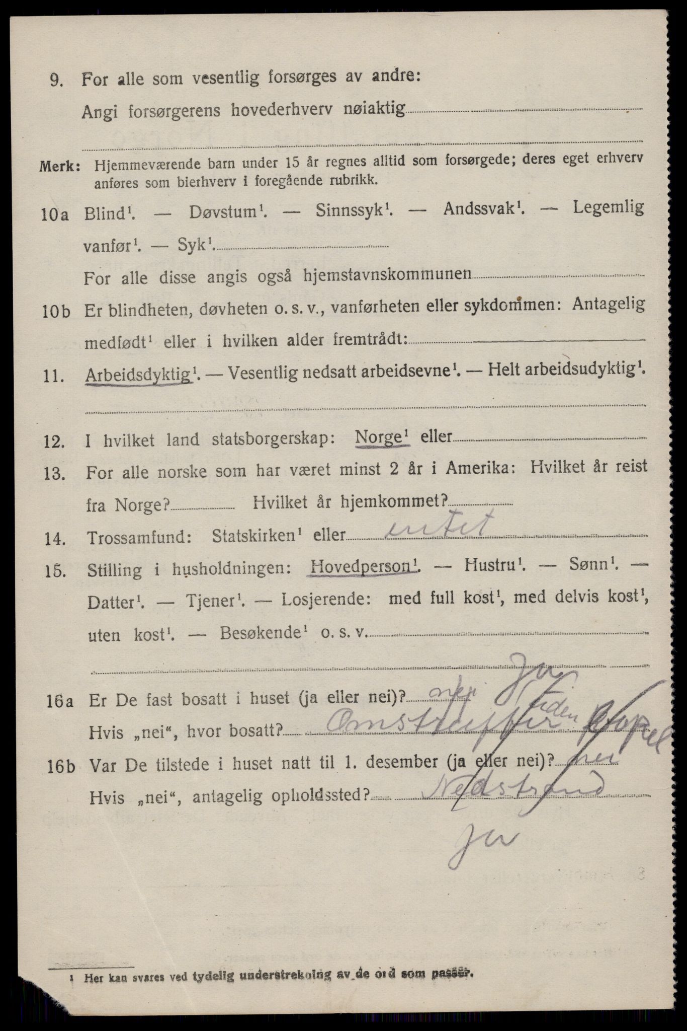 SAST, 1920 census for Vikedal, 1920, p. 4784